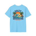 Salty Shenanigans Apparel Beach T-Shirt Printify