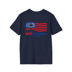 Salty Shenanigans Apparel USA Flag Palm T-Shirt Printify