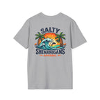 Salty Shenanigans Apparel Beach T-Shirt Printify