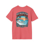The Beach Is My Happy Place T-Shirt | Premium Coastal Graphic Tee Printify