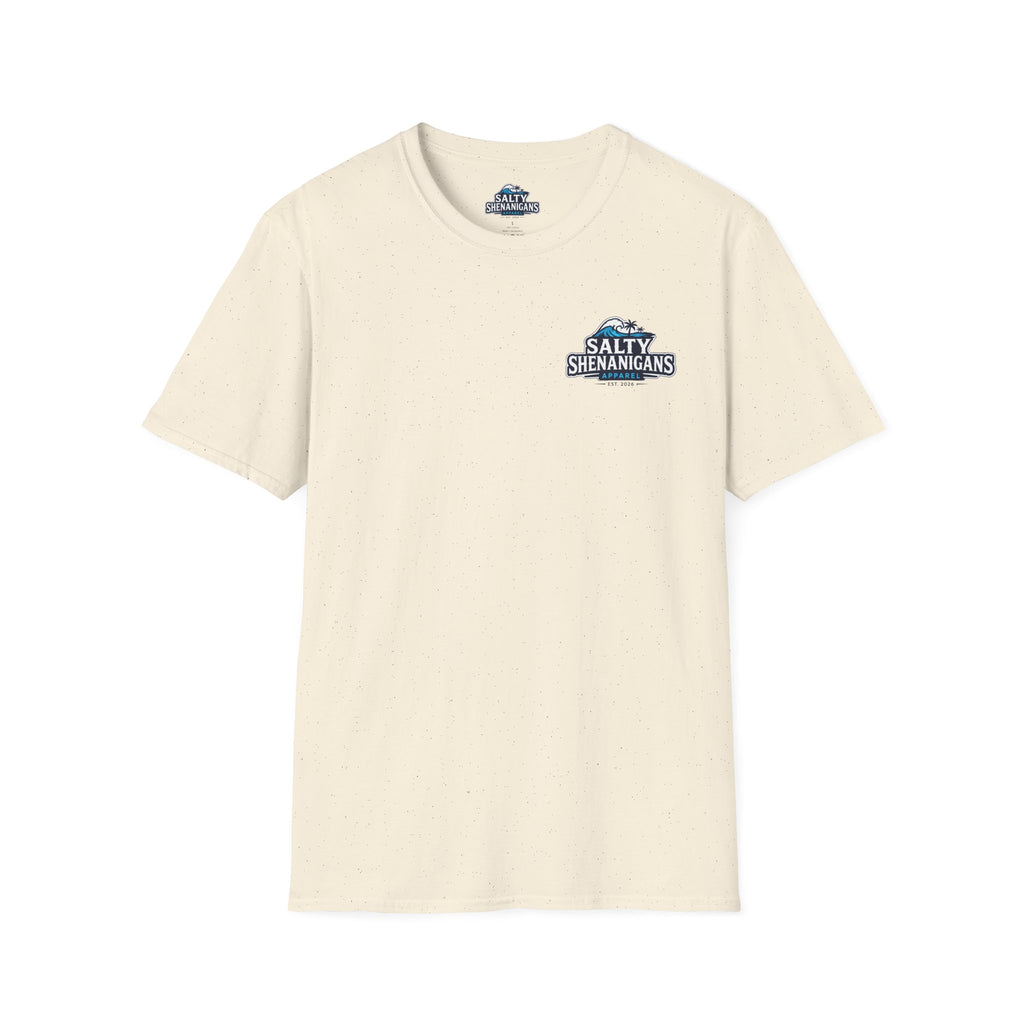 Never Late to Happy Hour Coastal Sunset Tee Printify