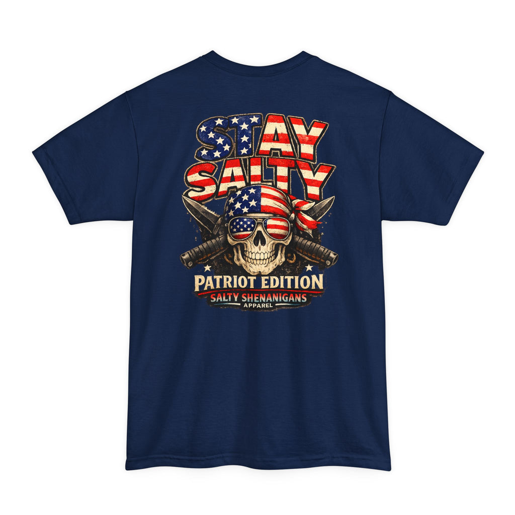 Stay Salty Patriot Edition Salty Shenanigans Apparel Tall T-Shirt Printify