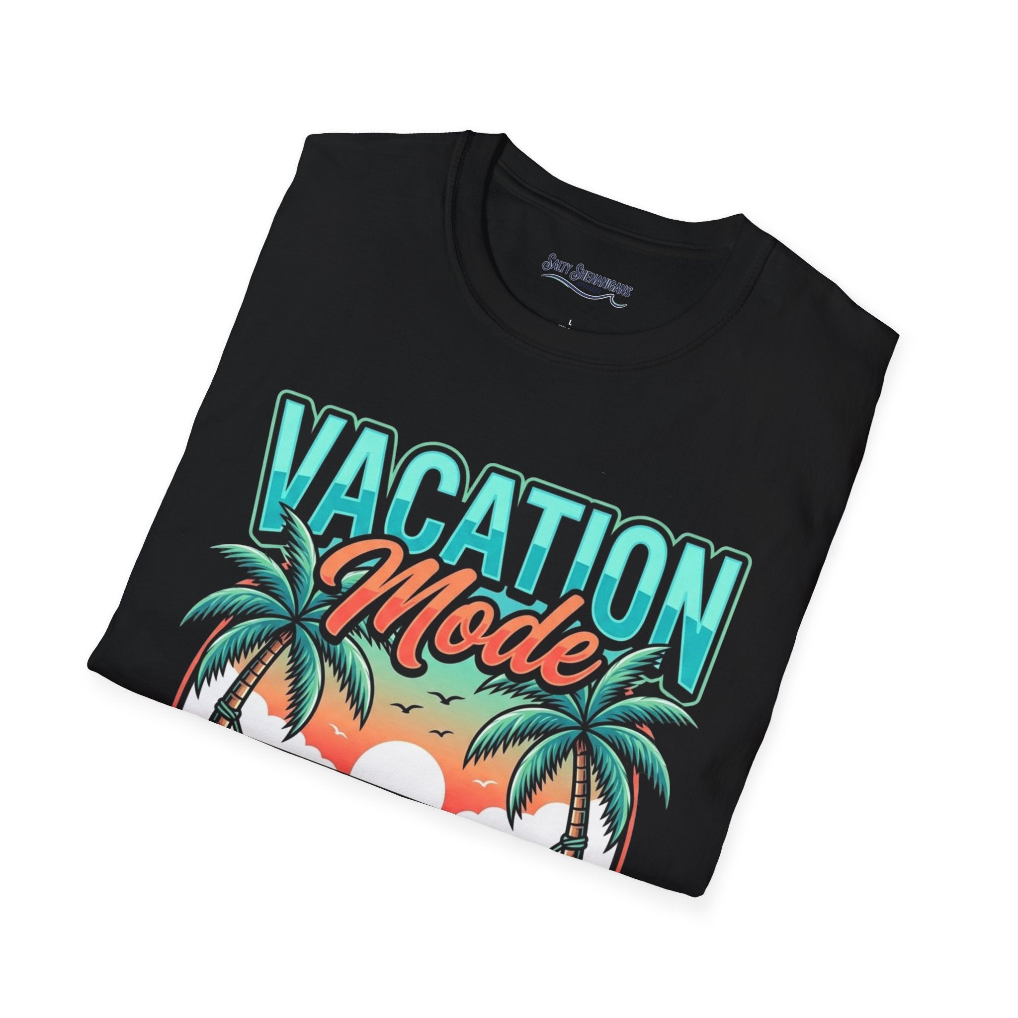 Vacation Mode Sunset Hammock Beach Tee Printify