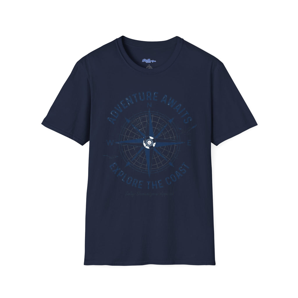 Salty Shenanigans Apparel Adventure Awaits T-Shirt Printify