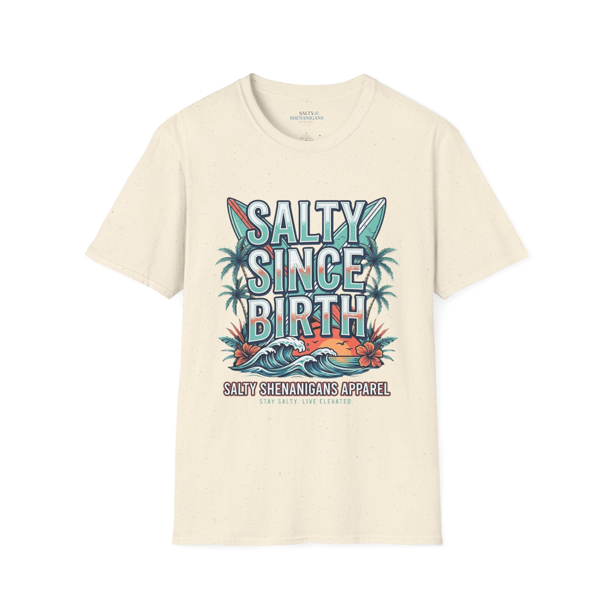 Salty Since Birth Shirt | Coastal Beach Tee Printify