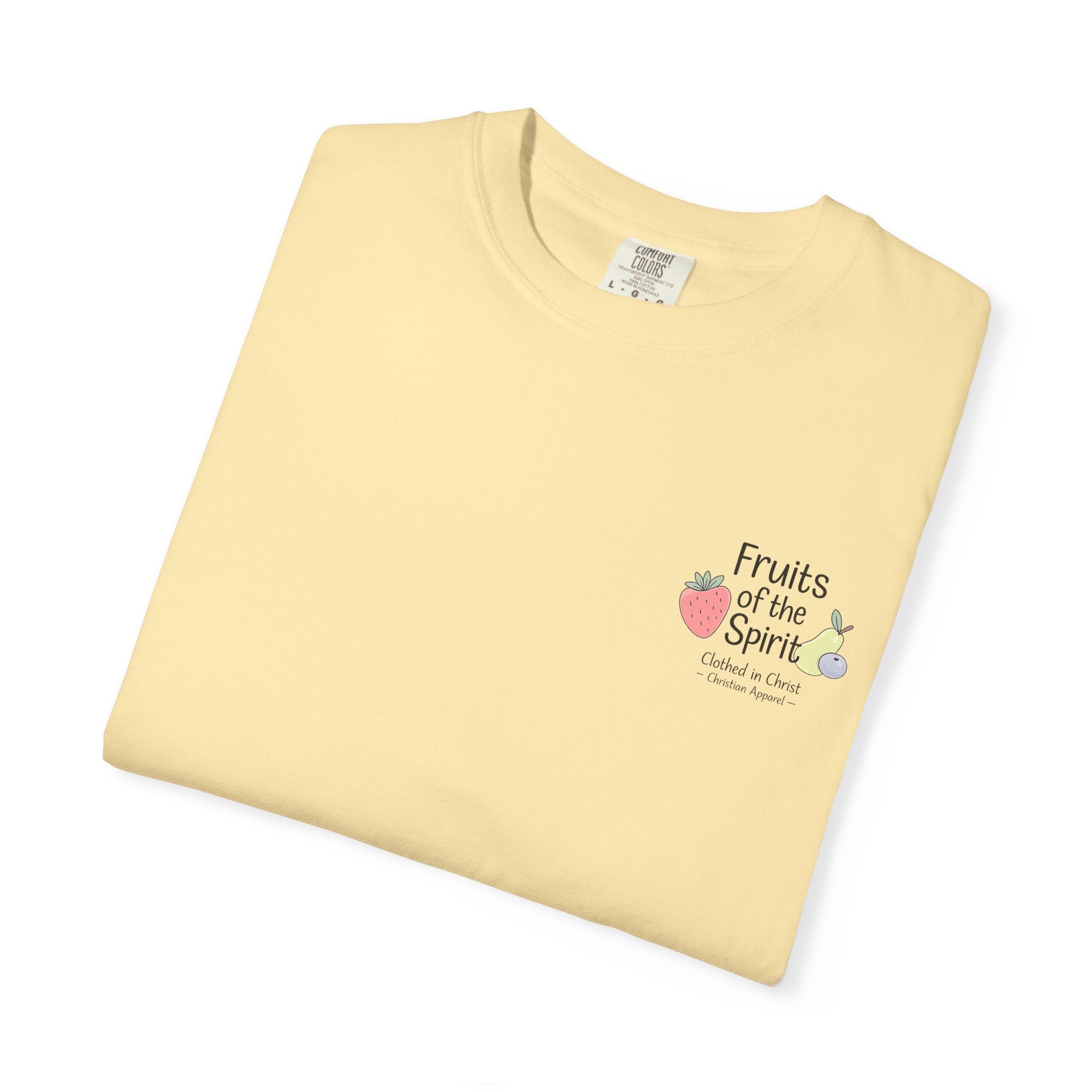 Fruits of the Spirit T‑Shirt — Colorful Fruit Faith Graphic Tee Printify