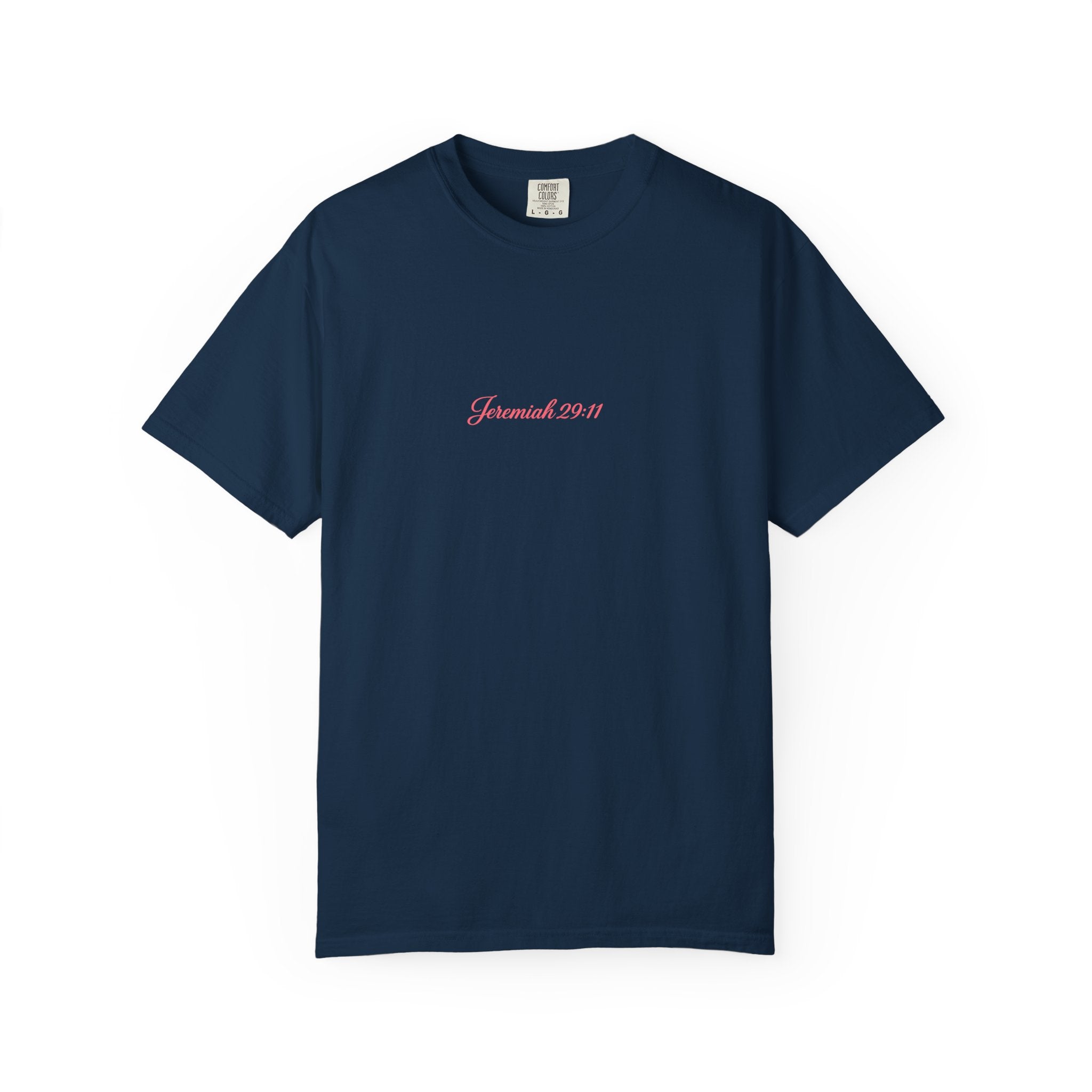 Scripted Scripture T‑Shirt — “For I know the plans I have for you” Inspirational Tee Printify