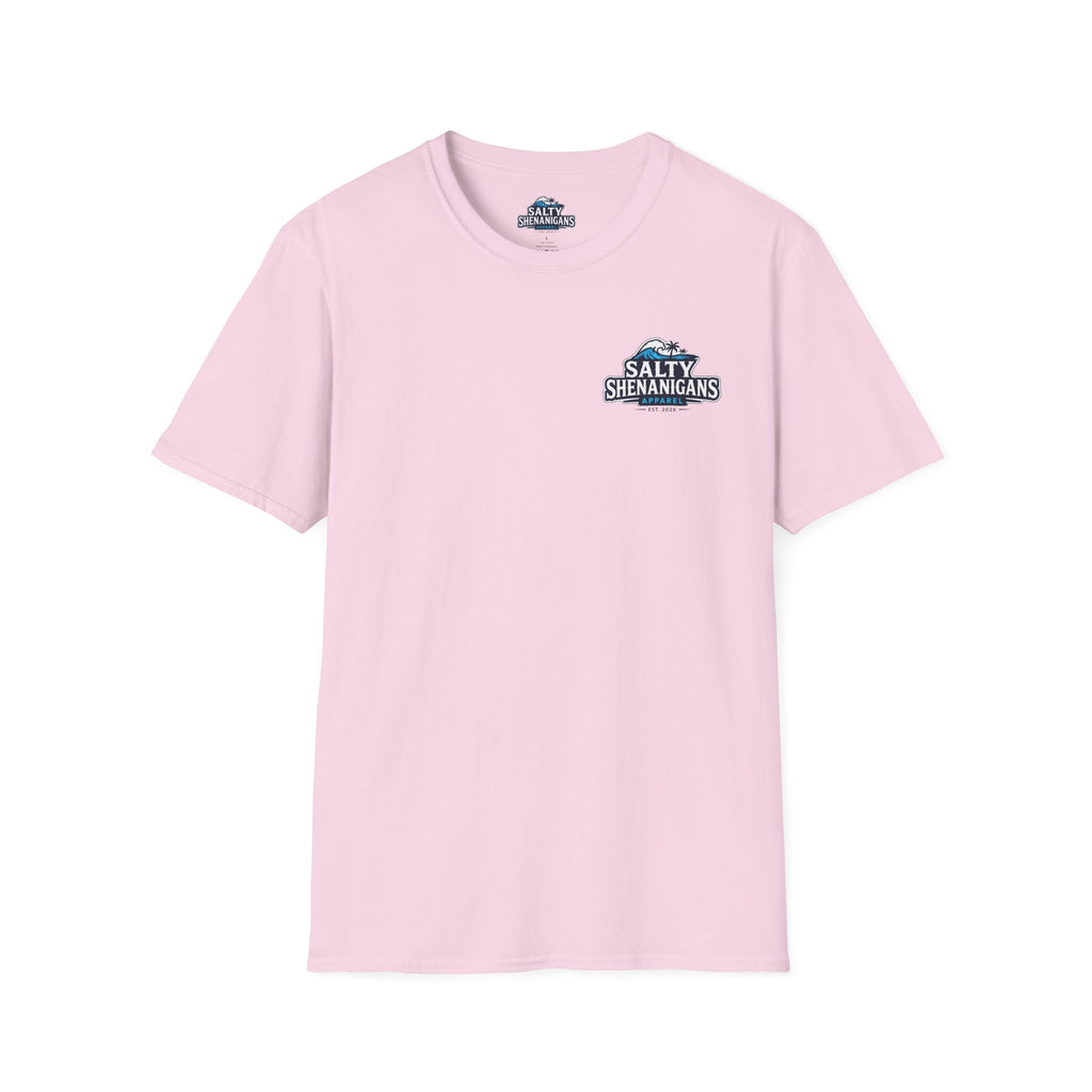 Never Late to Happy Hour Coastal Sunset Tee Printify