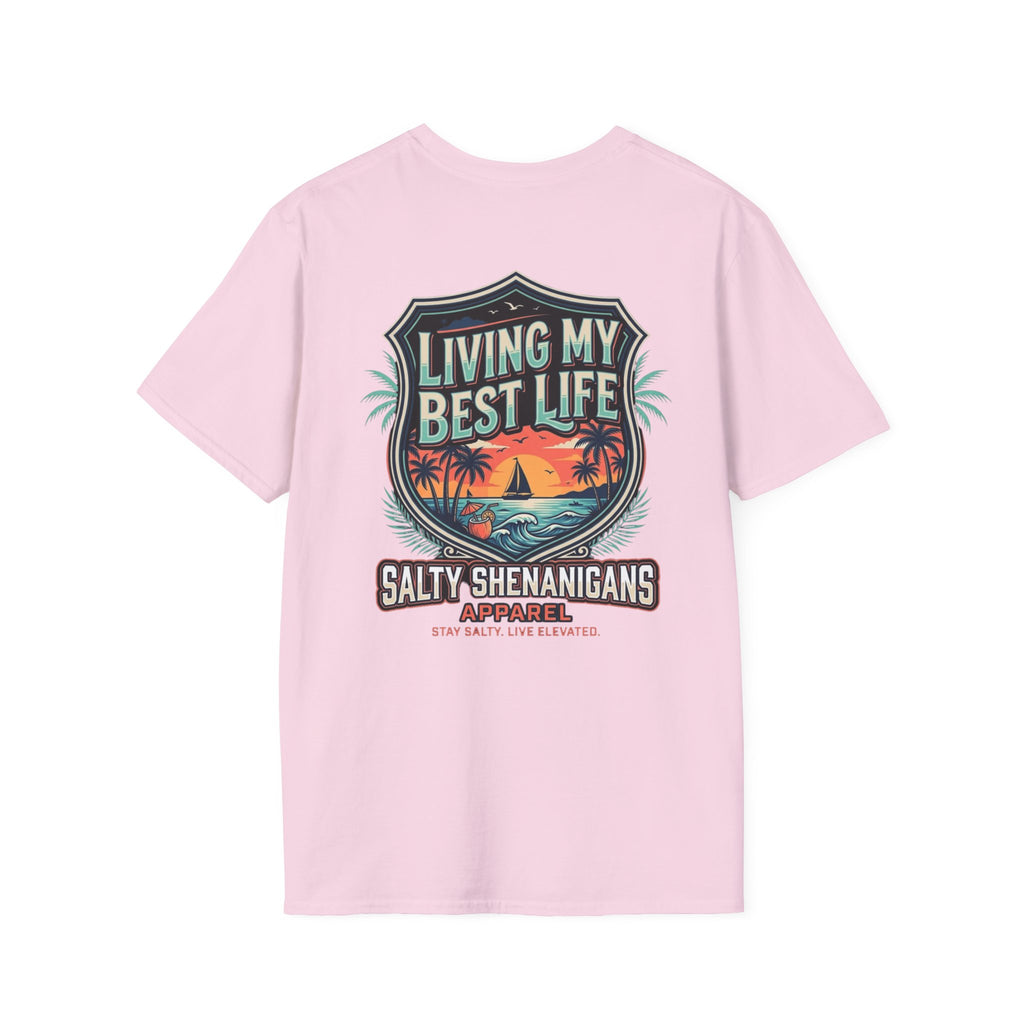 Living My Best Life Shirt | Beach Vacation Tee Printify