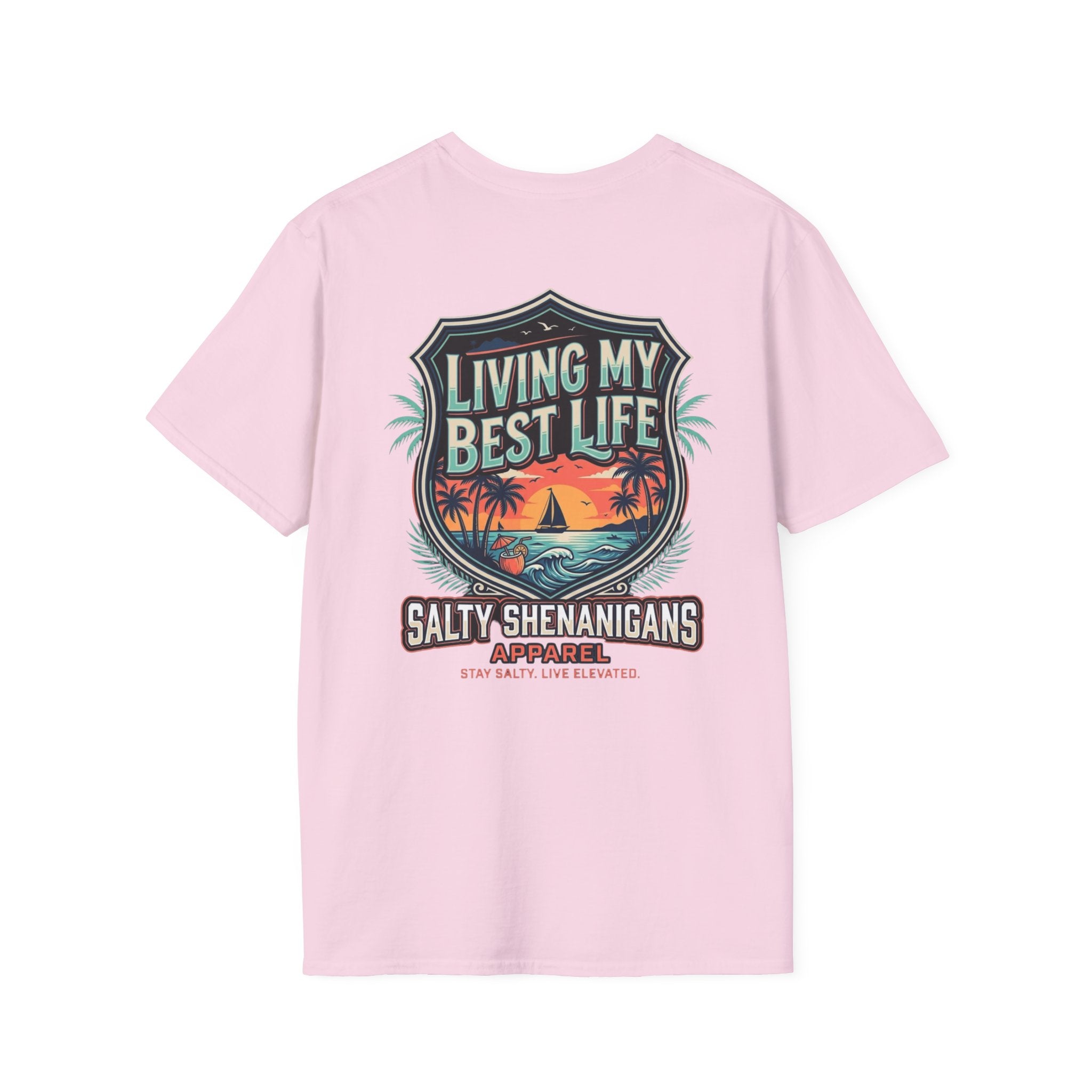 Living My Best Life Shirt | Beach Vacation Tee Printify
