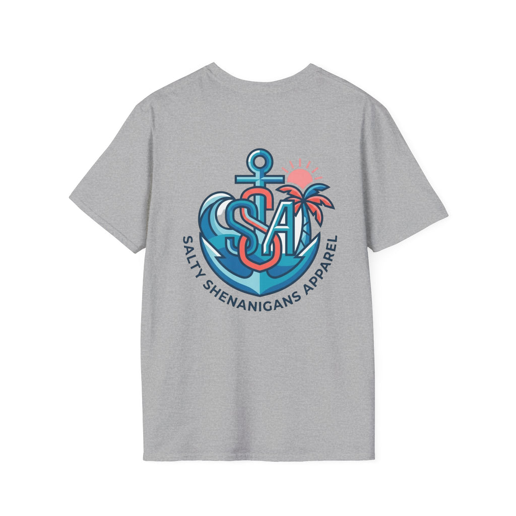 Palm Anchor SSA Salty Shenanigans Beach Tee Printify