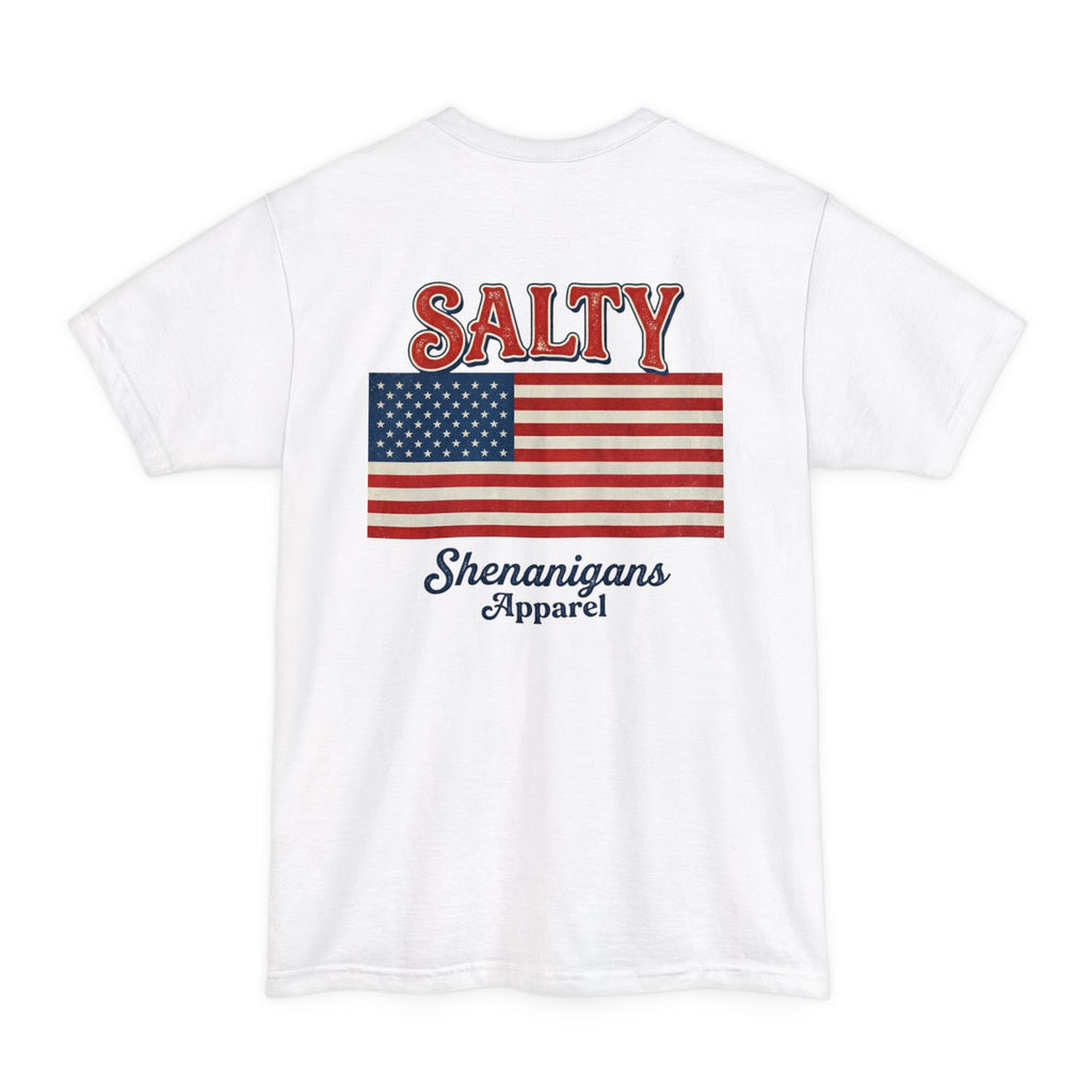 American Flag T-Shirt — Salty Shenanigans Apparel Patriotic Tee Printify