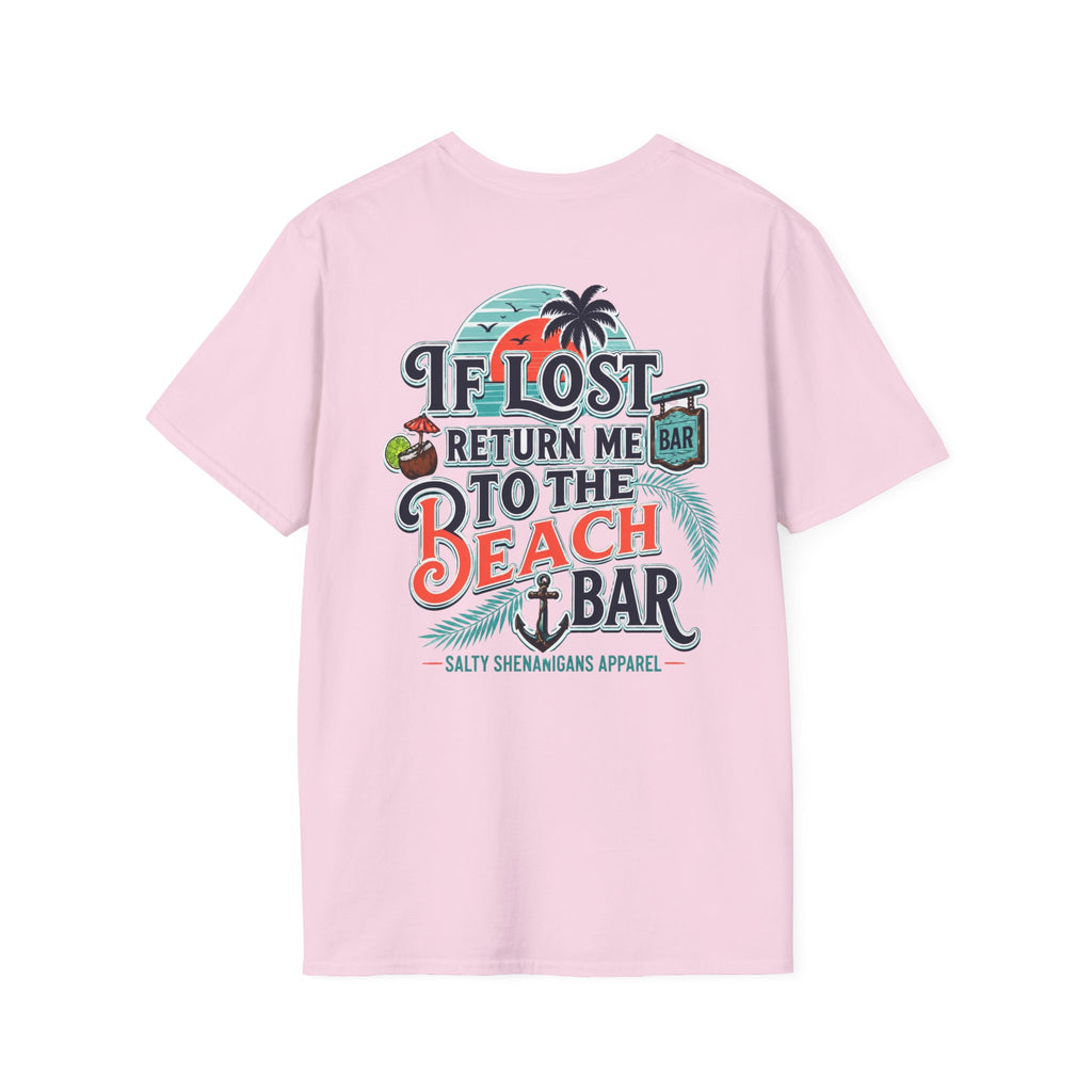 If Lost Return Me To The Beach Bar T-Shirt Printify