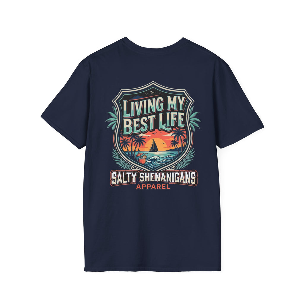 Living My Best Life Shirt | Beach Vacation Tee Printify