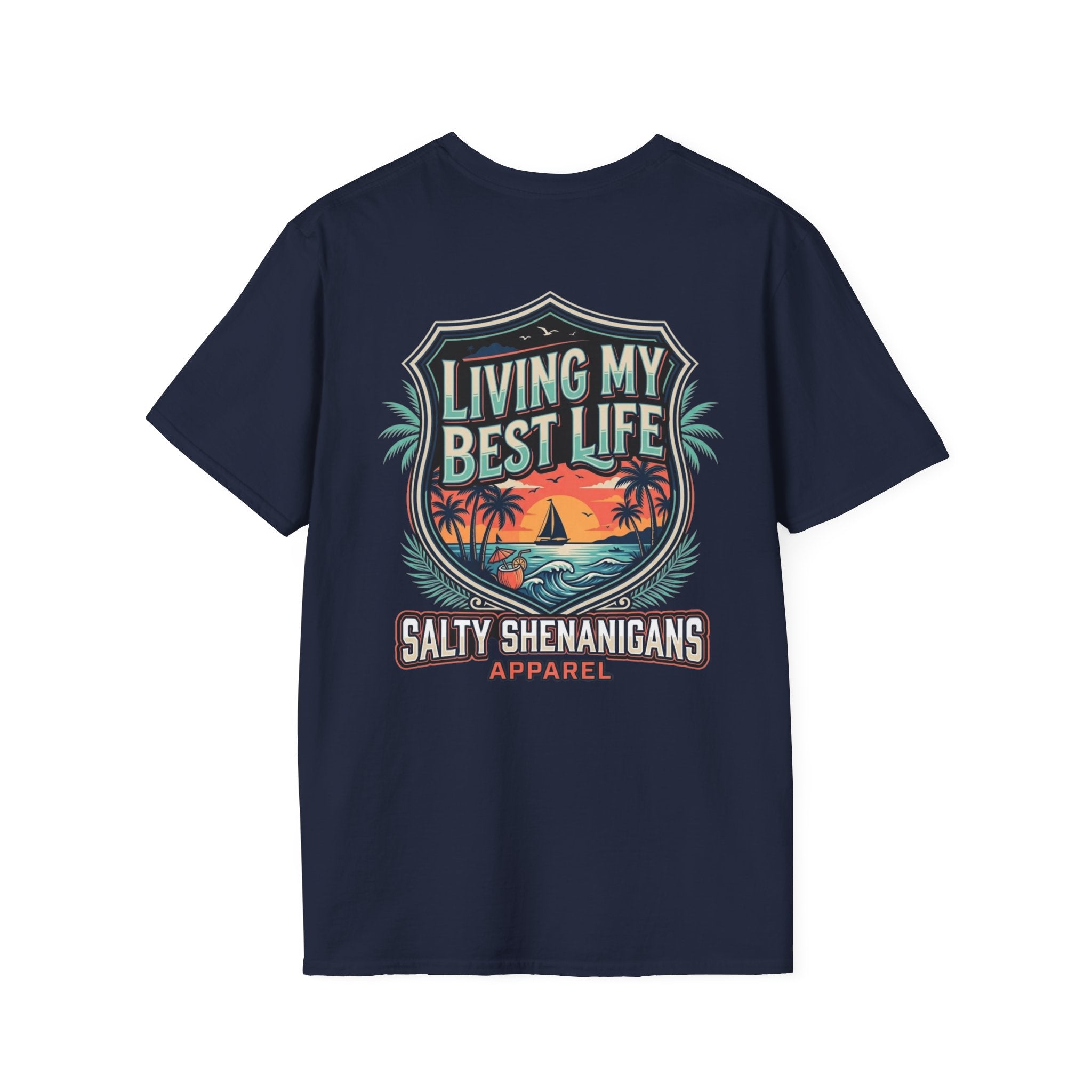 Living My Best Life Shirt | Beach Vacation Tee Printify