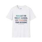 Salty Shenanigans Apparel Forecast For Tonight T-Shirt Printify