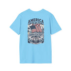 Salty Shenanigans Apparel America 250 Beach Palm T-Shirt Printify