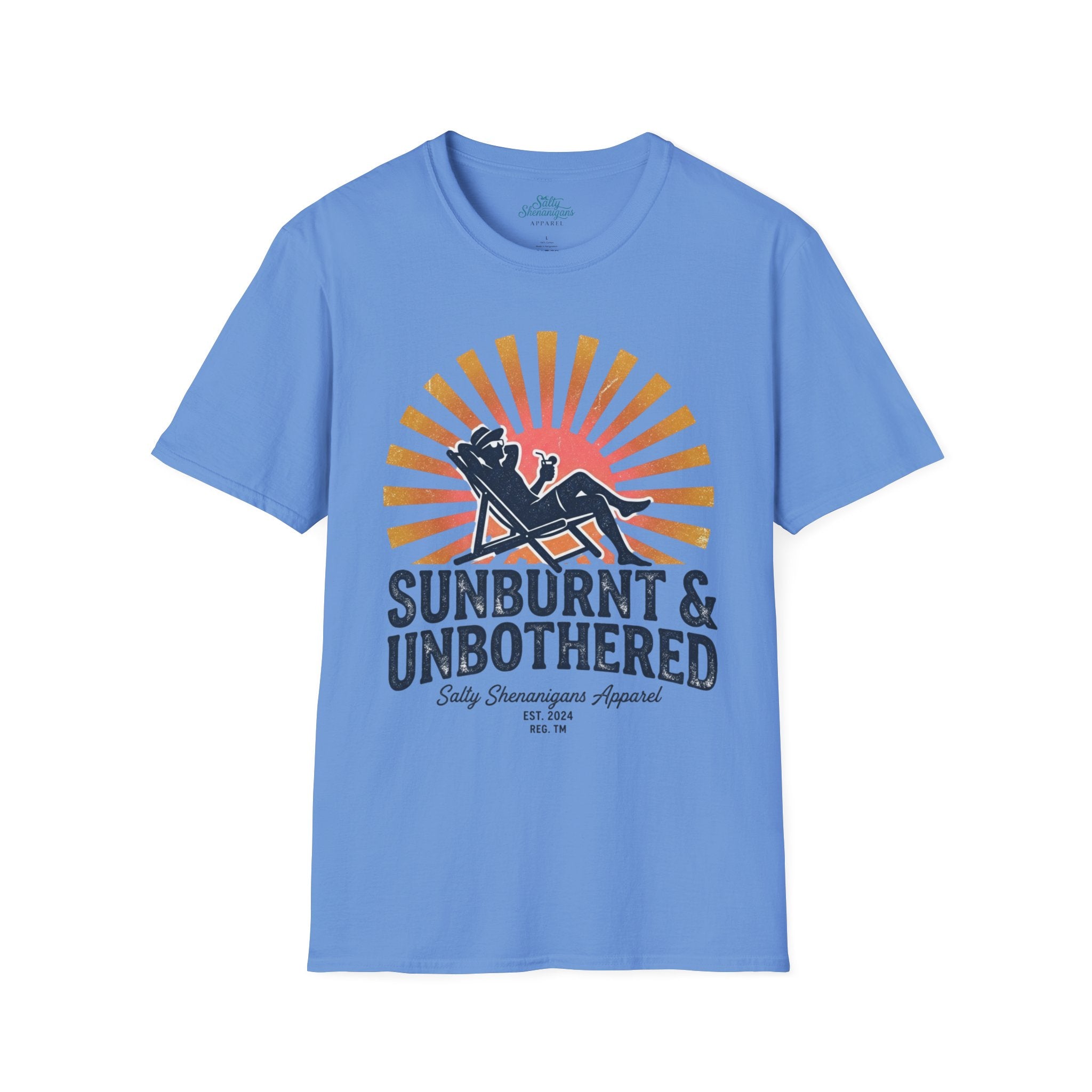 Sunburnt & Unbothered Coastal Tee | Women's Vacation Shirt | Beach Lover Graphic T-Shirt Printify