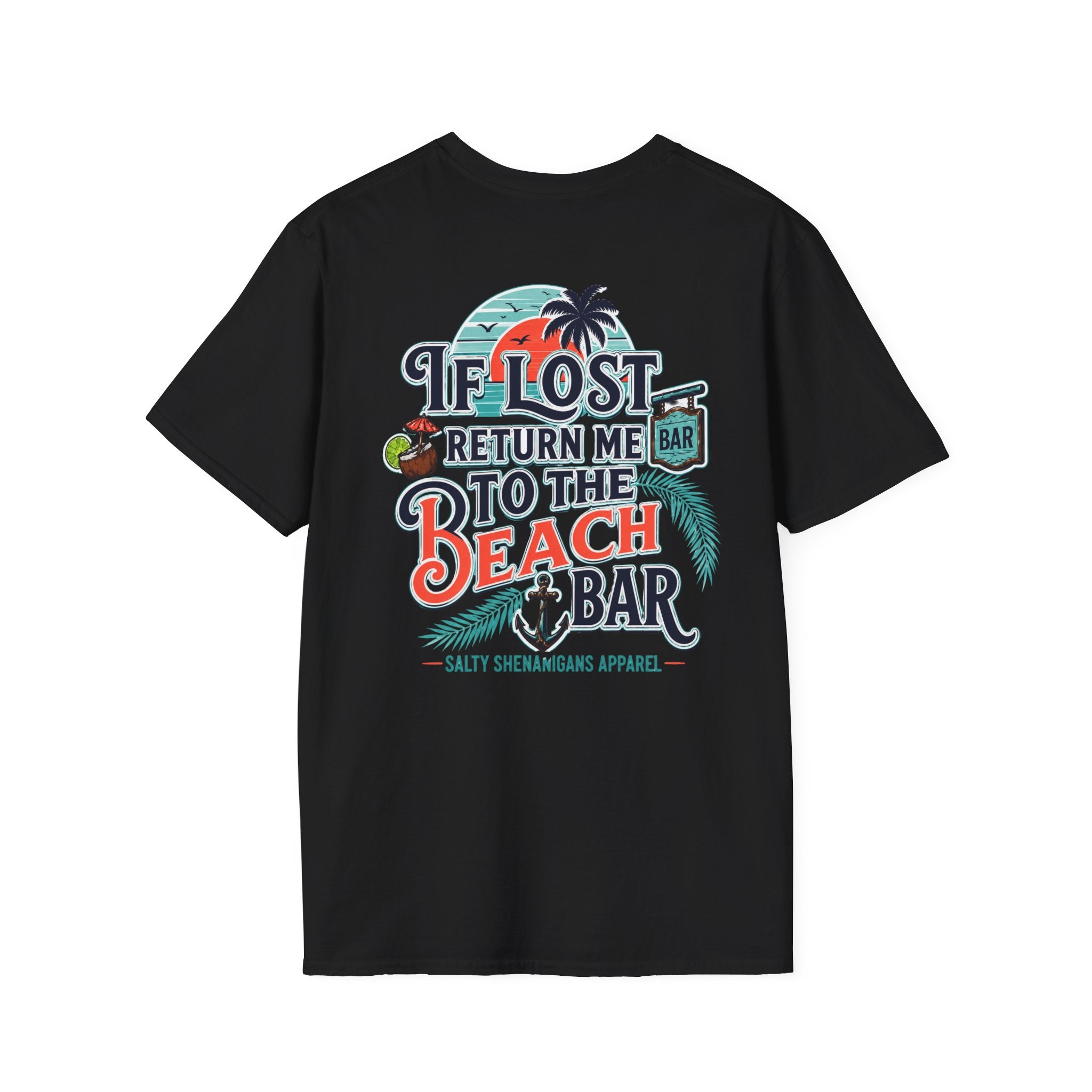 If Lost Return Me To The Beach Bar T-Shirt Printify