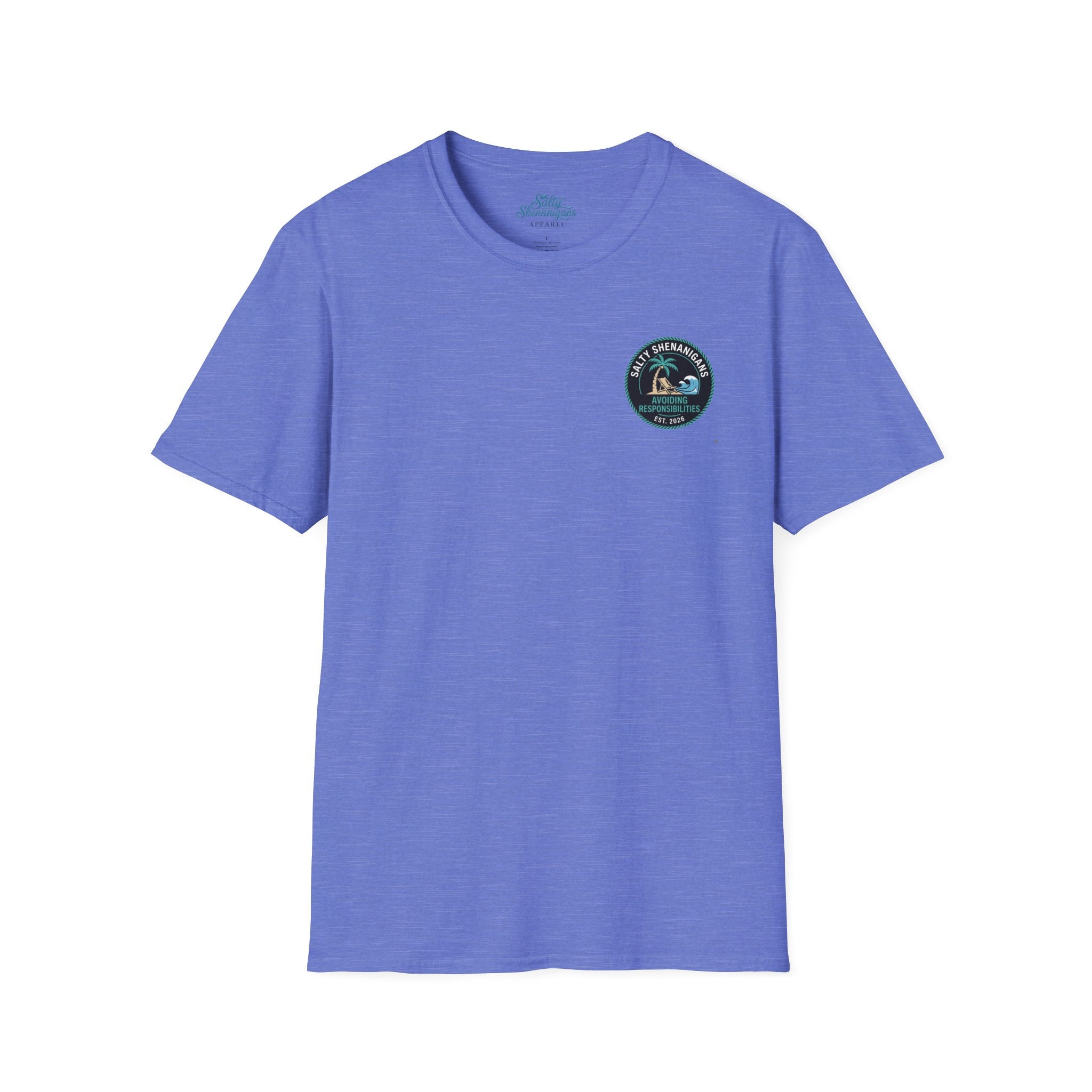 Avoiding Responsibilities Coastal Lifestyle Graphic Tee Printify