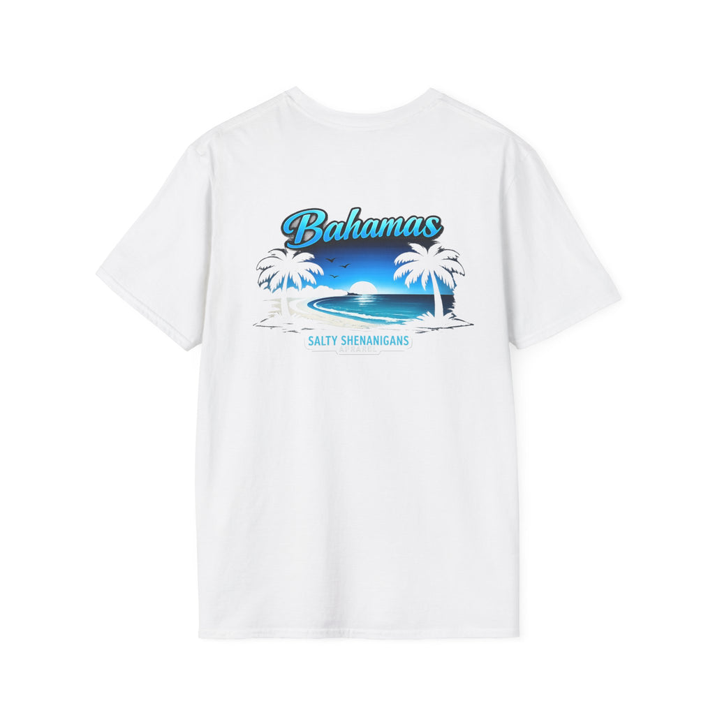 Bahamas Beach Palm T-Shirt | Salty Shenanigans Printify
