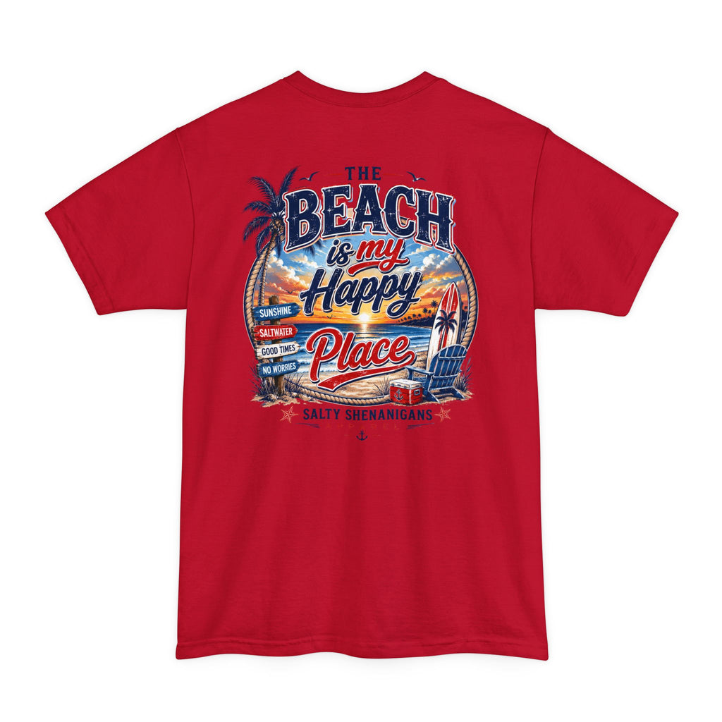 Beach Is My Happy Place Tall Tee Printify