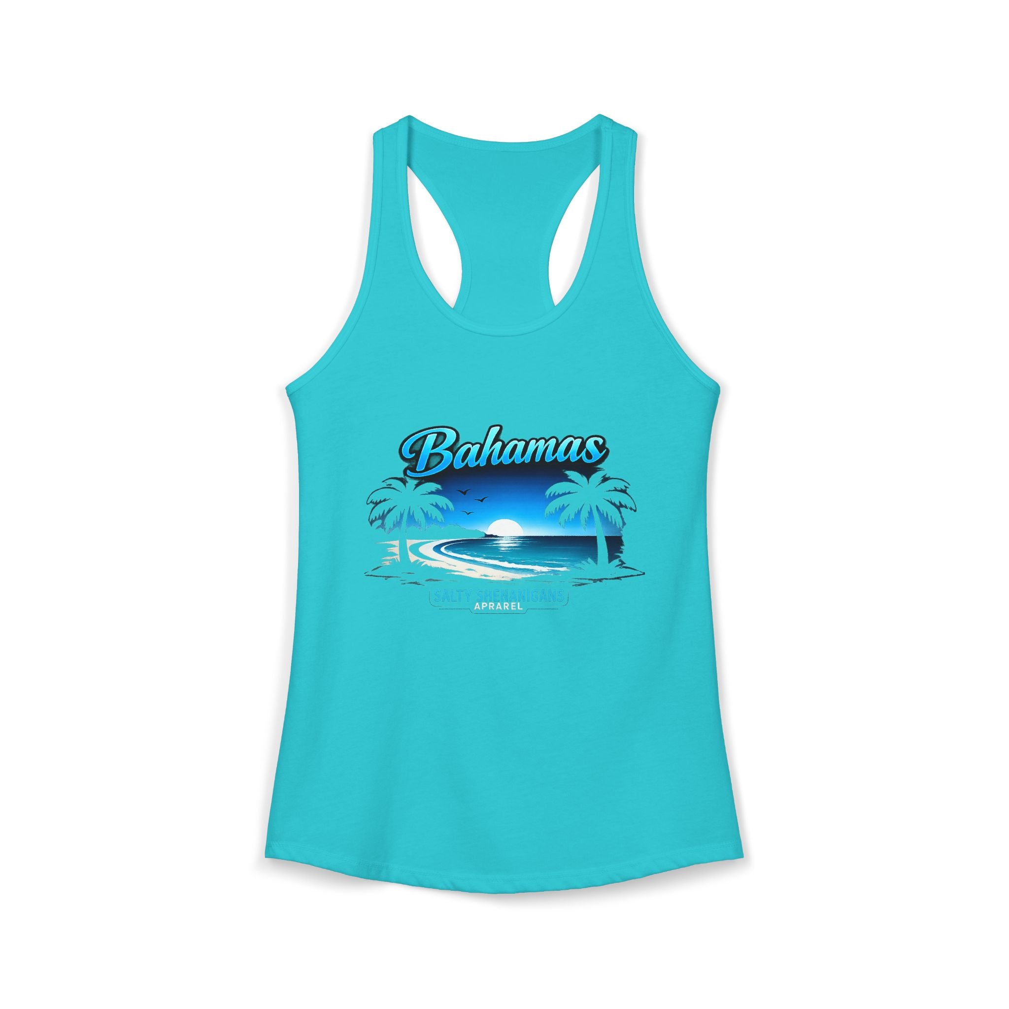 Women's Salty Shenanigans Bahamas Racerback Tank Printify