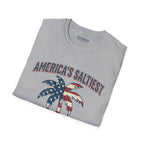 America's Saltiest Patriotic Palm Tree T-Shirt Printify