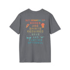 Shoes And Shirts Required - Salty Shenanigans Apparel T-Shirt Printify