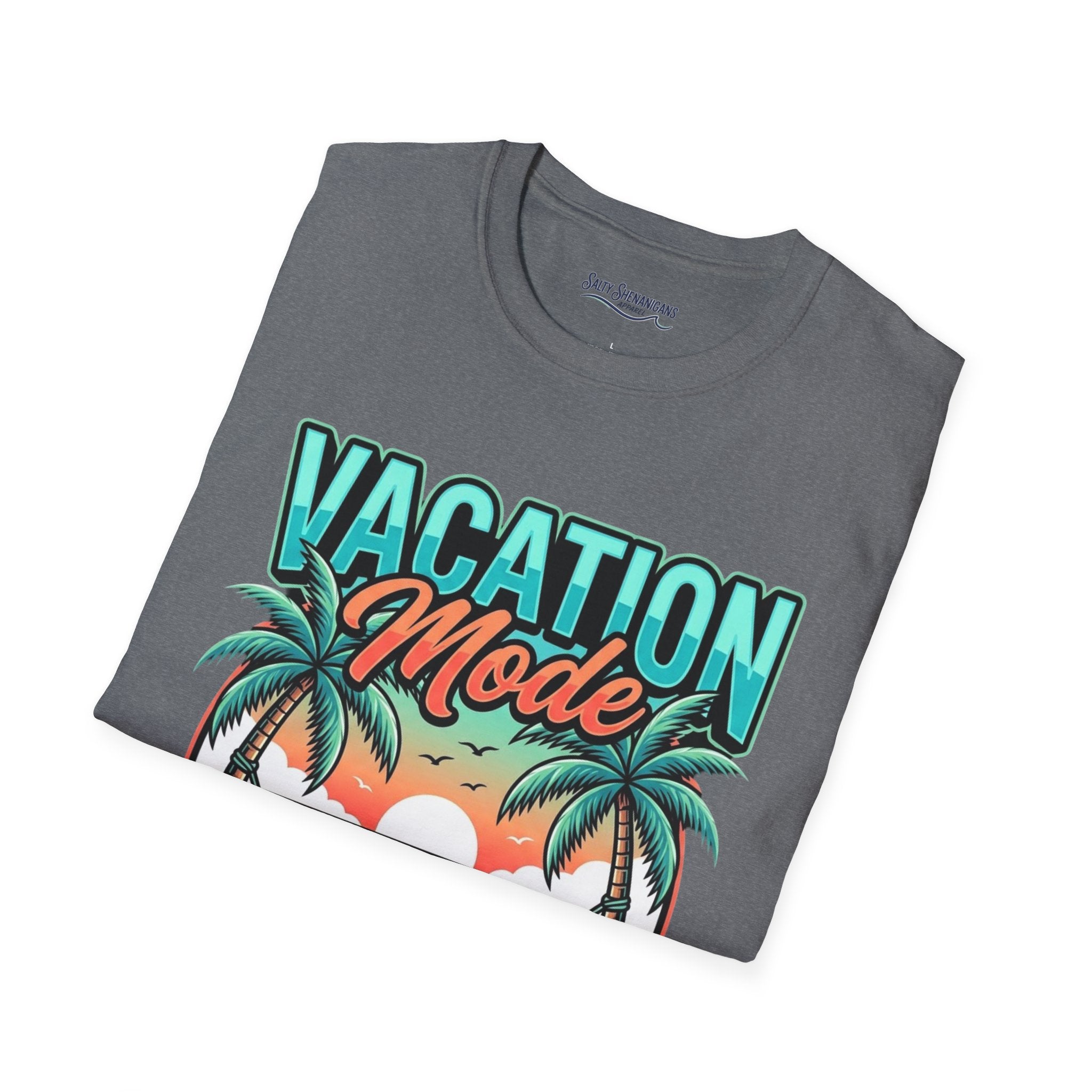 Vacation Mode Sunset Hammock Beach Tee Printify