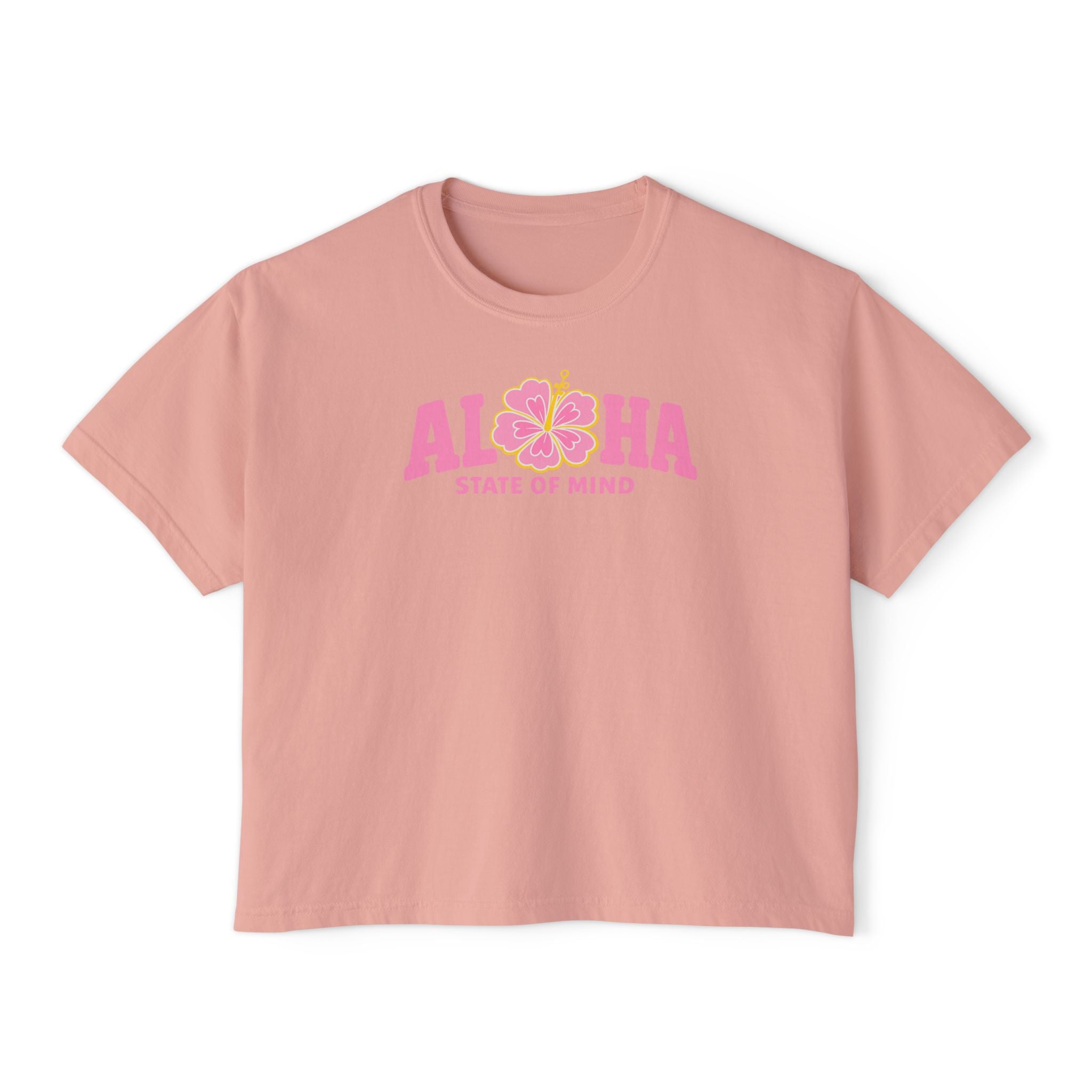 Aloha State Of Mind Women's Boxy Tee — Salty Shenanigans Printify