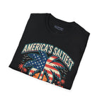 America's Saltiest Patriotic Palm Tree T-Shirt Printify