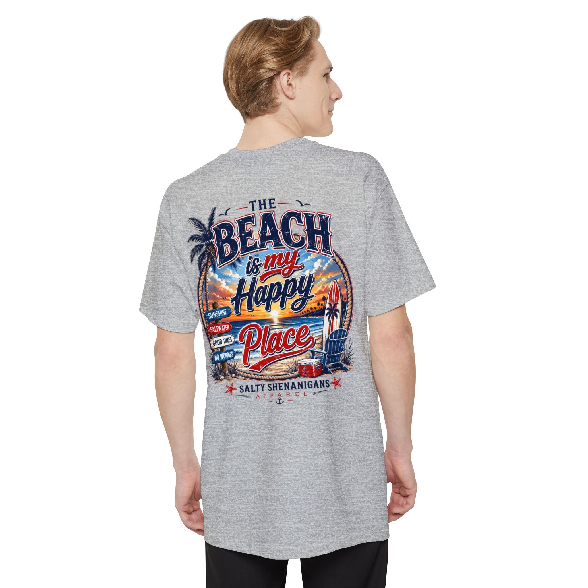 Beach Is My Happy Place Tall Tee Printify