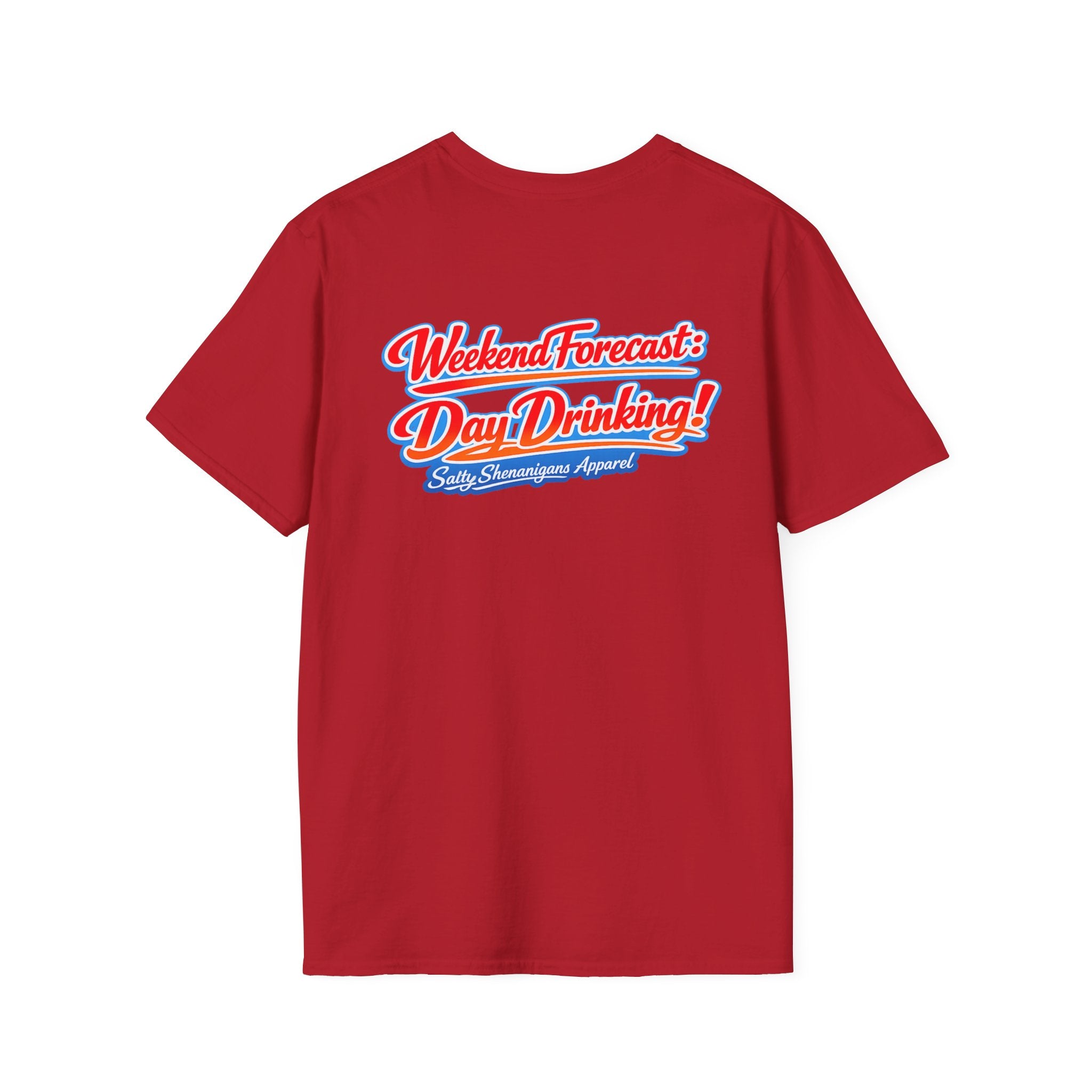 Salty Shenanigans Apparel Weekend Forecast Day Drinking T-Shirt Printify