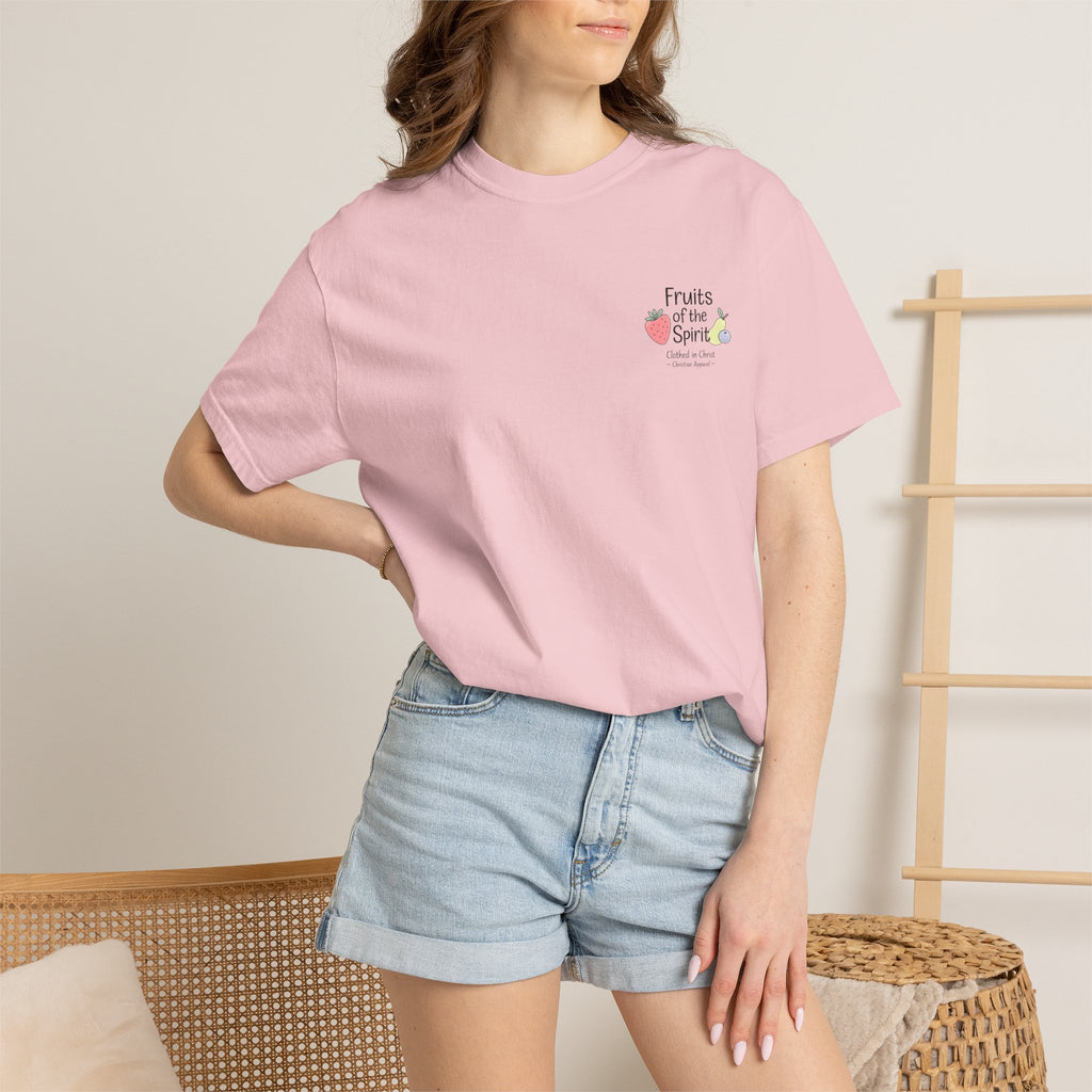 Fruits of the Spirit T‑Shirt — Colorful Fruit Faith Graphic Tee Printify
