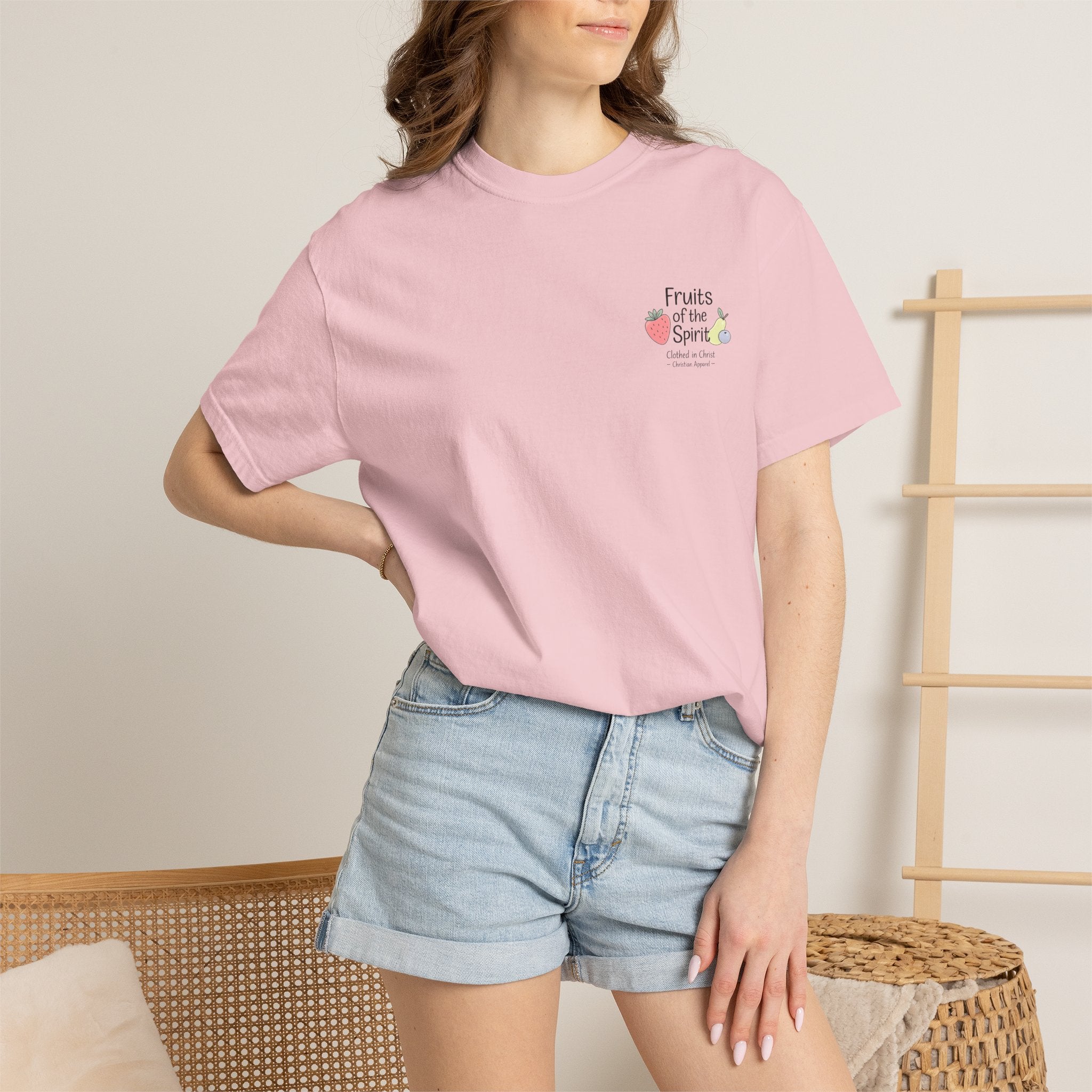 Fruits of the Spirit T‑Shirt — Colorful Fruit Faith Graphic Tee Printify