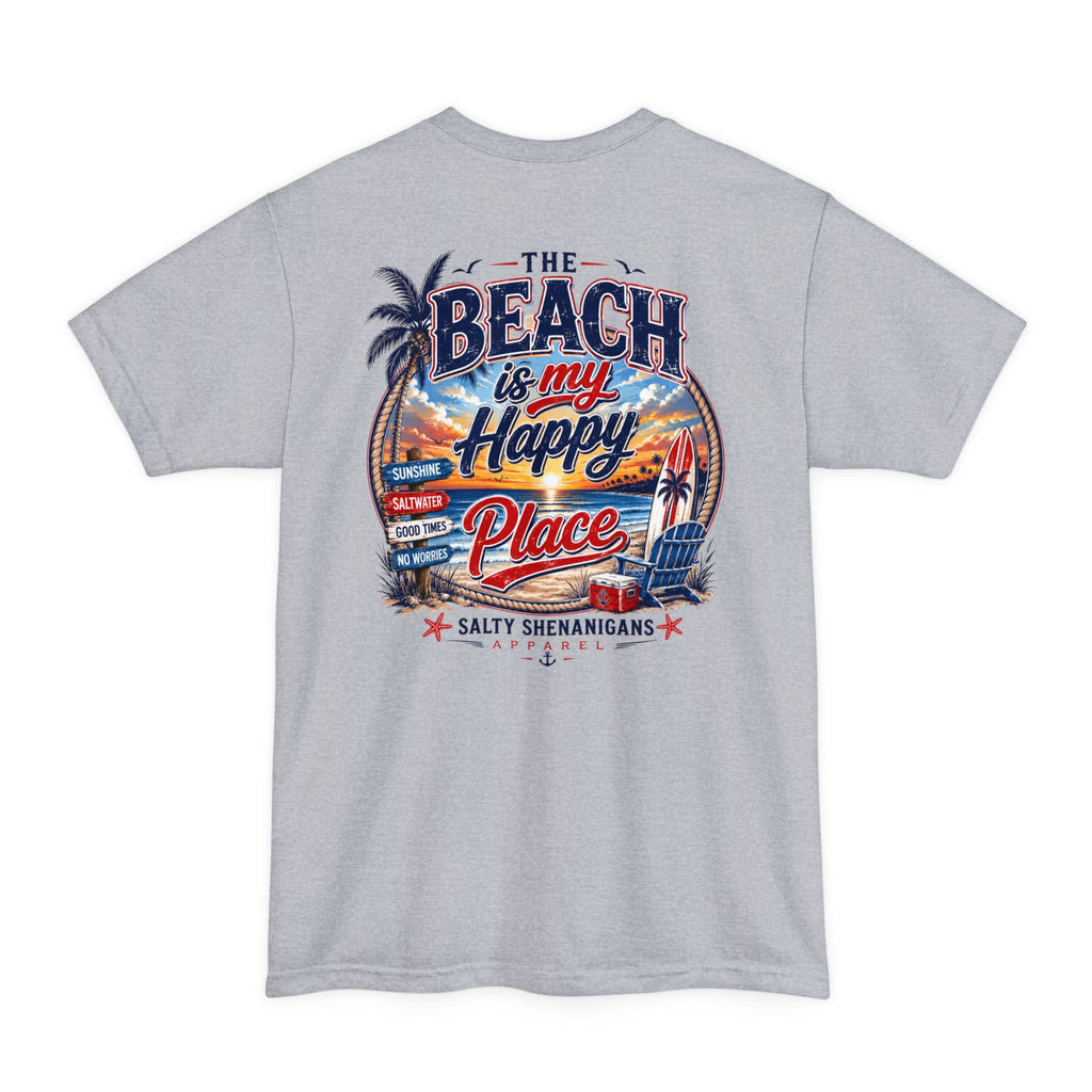 Beach Is My Happy Place Tall Tee Printify