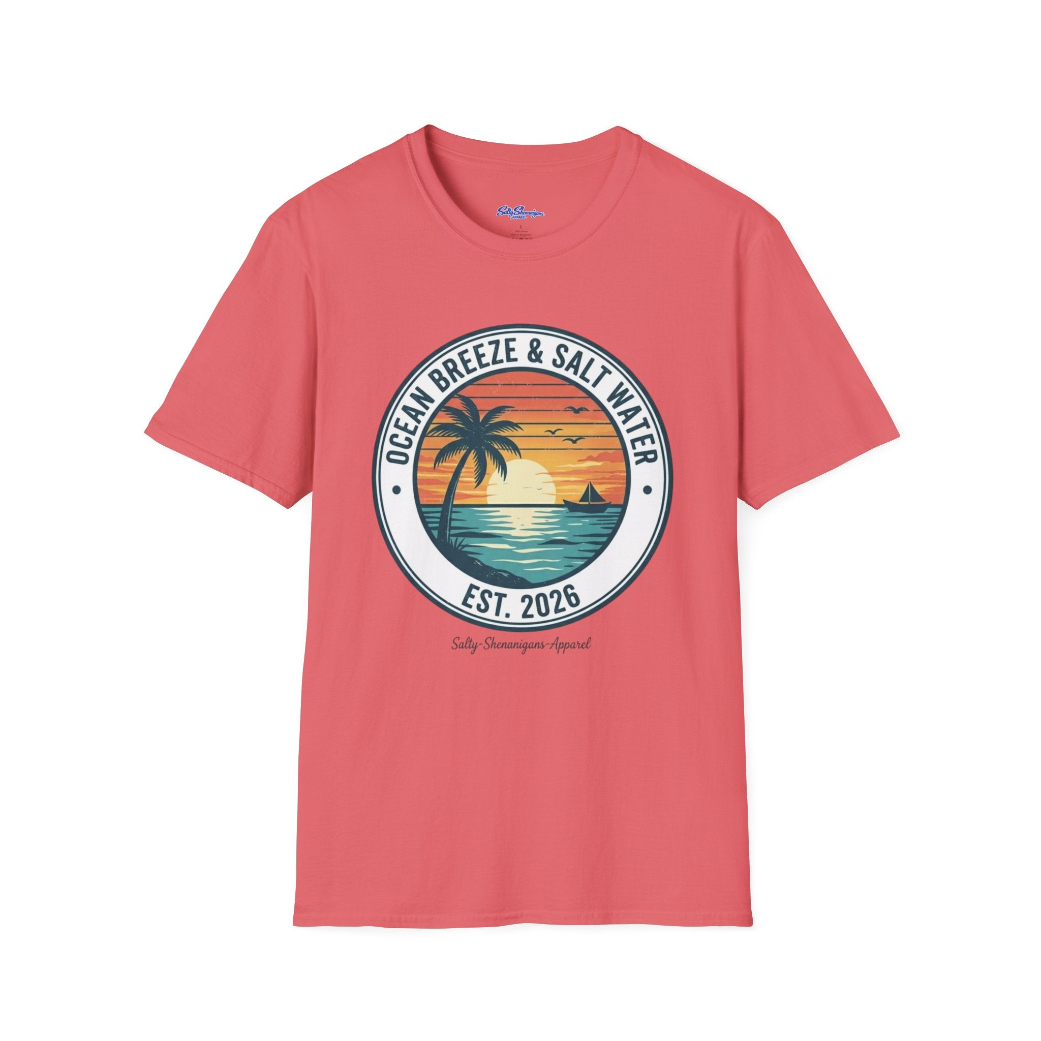 Copy of Salty Shenanigans Apparel Ocean Breeze & Salt Water T-Shirt Printify