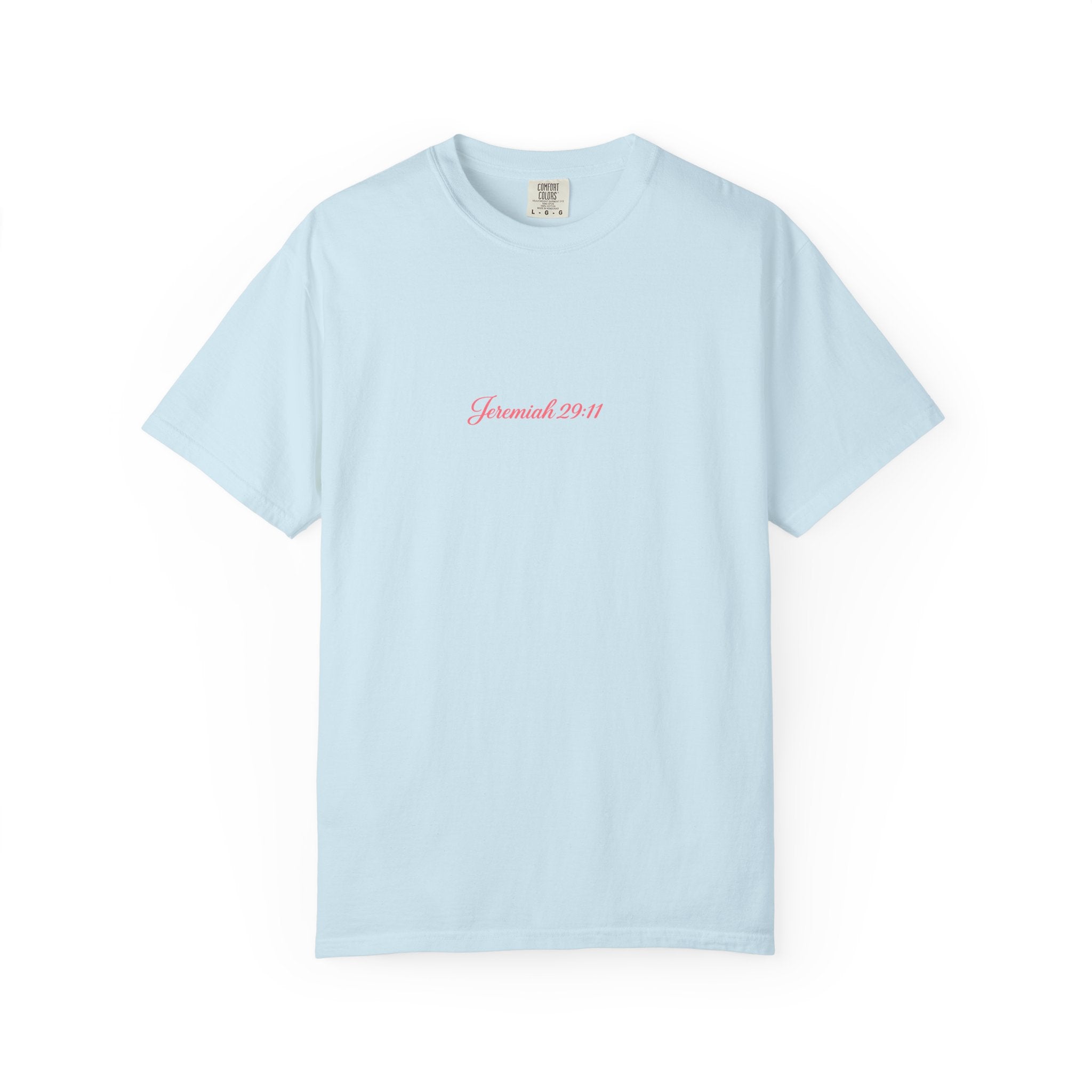Scripted Scripture T‑Shirt — “For I know the plans I have for you” Inspirational Tee Printify