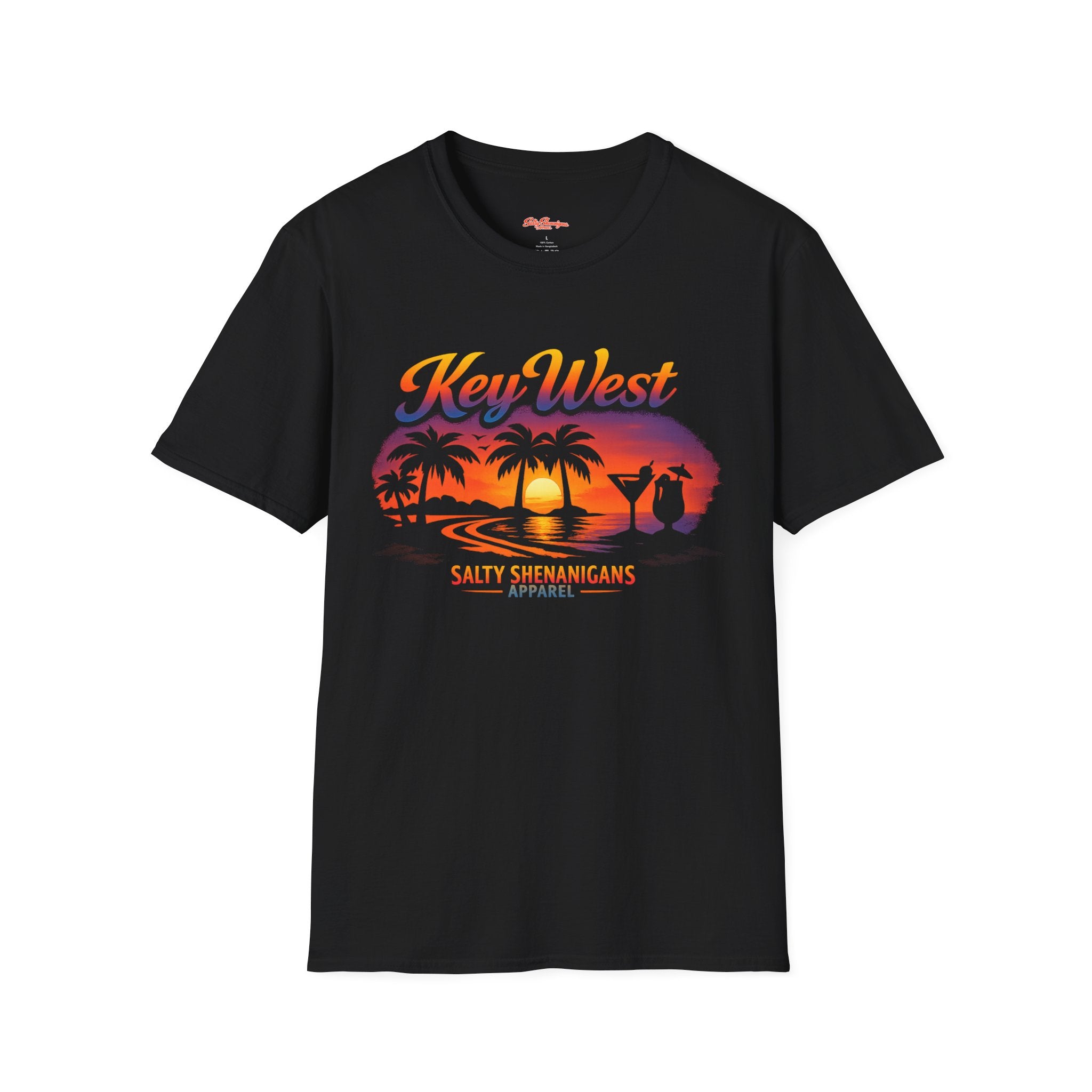 Key West Beach Palm T-Shirt Printify