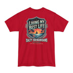 Living My Best Life Shirt | Beach Vacation Tall Tee Printify