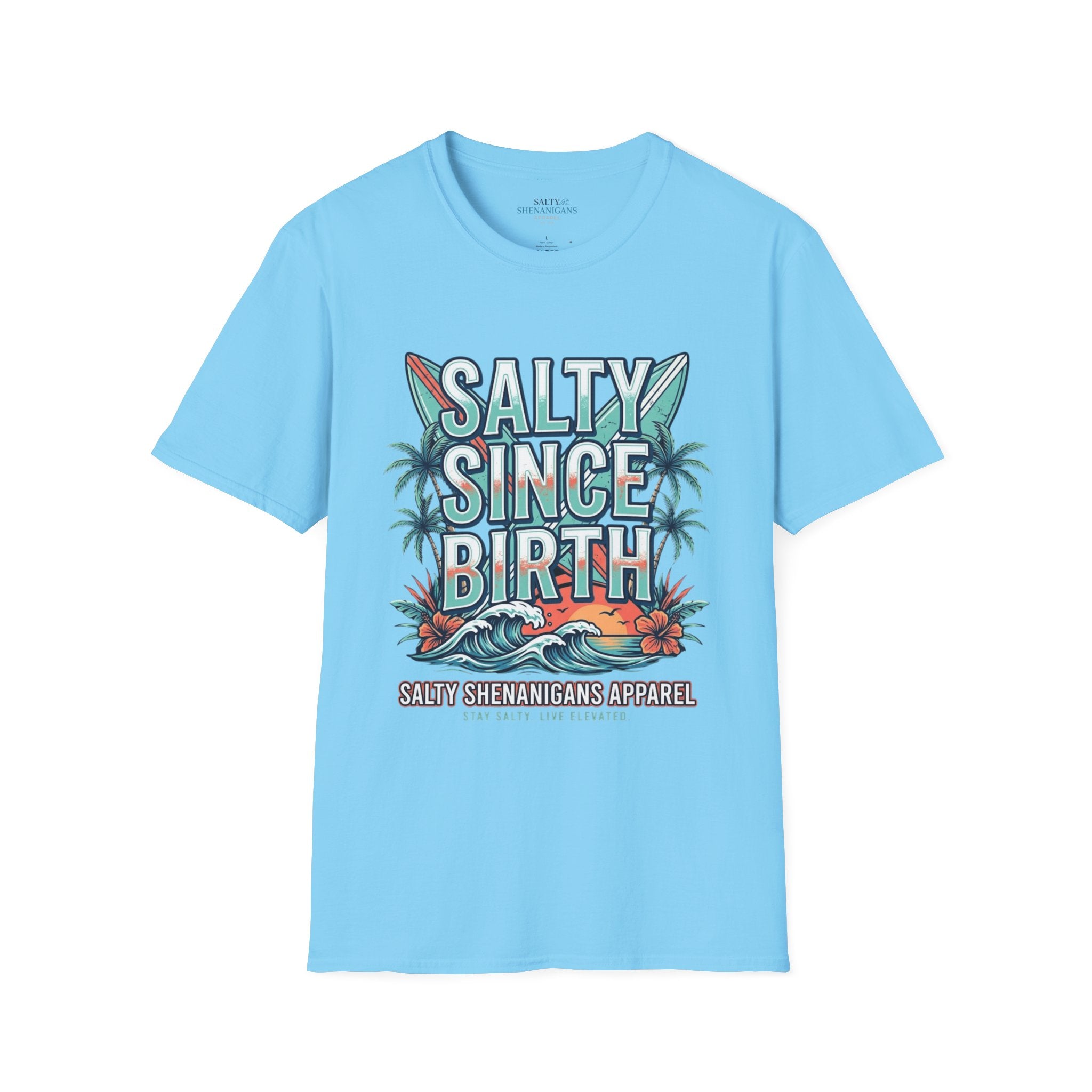 Salty Since Birth Shirt | Coastal Beach Tee Printify
