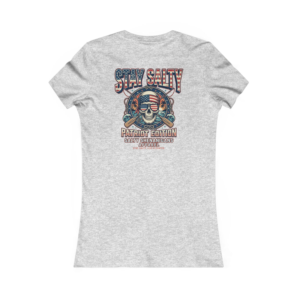 Stay Salty Patriot Edition Bella+Canvas Women's Fitted Tee Printify