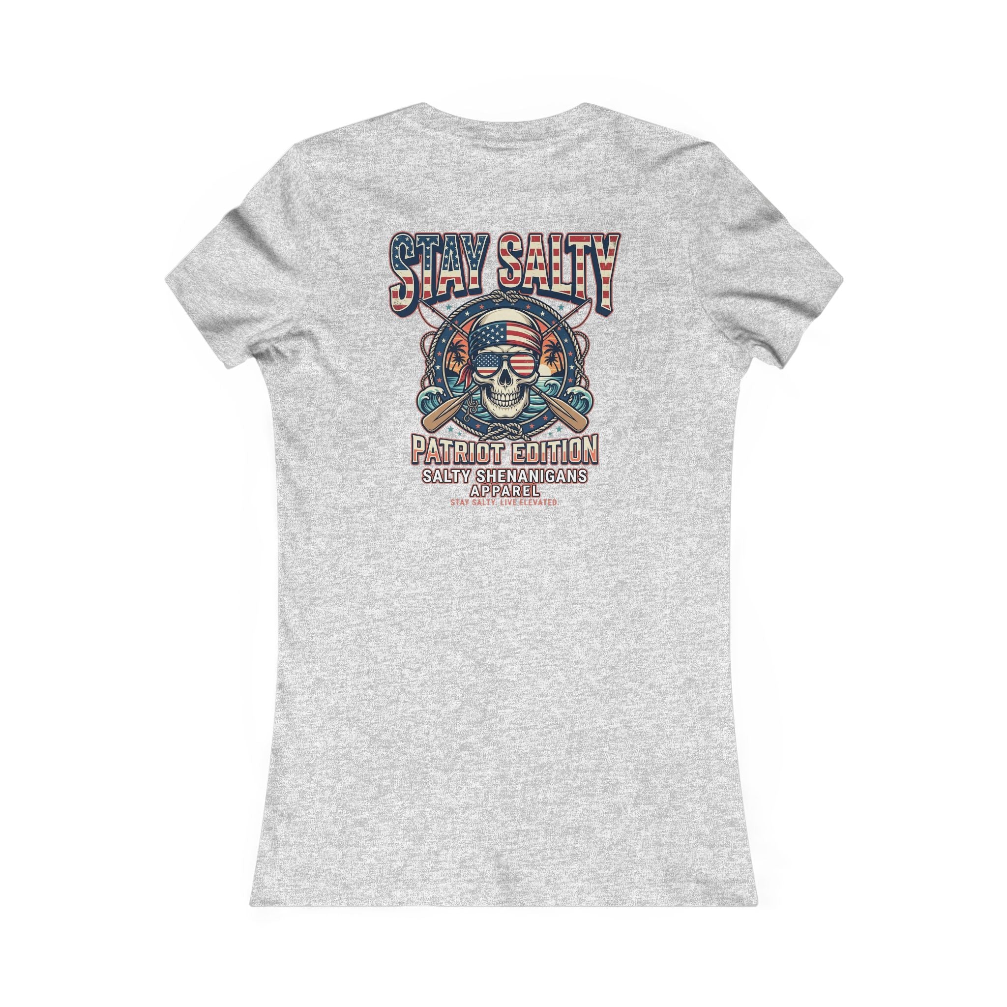 Stay Salty Patriot Edition Bella+Canvas Women's Fitted Tee Printify