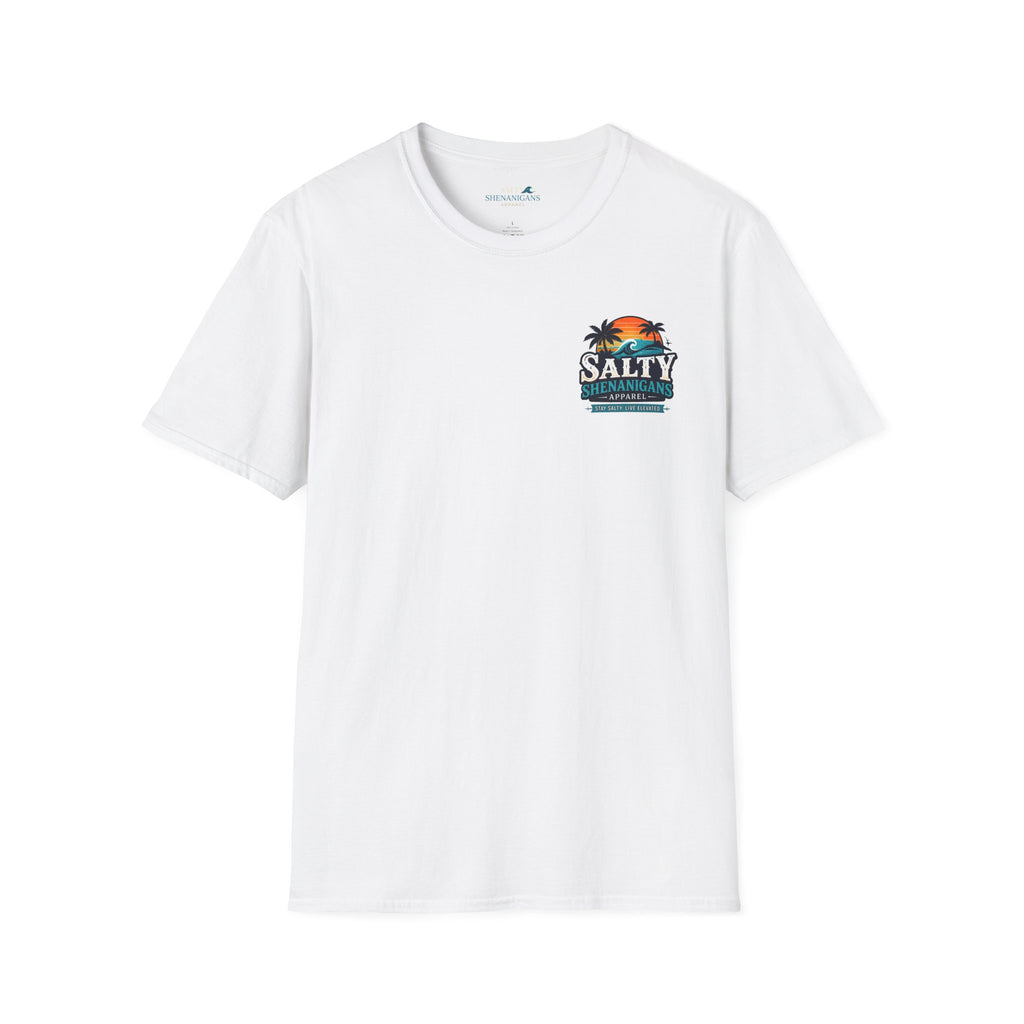 Salty Shenanigans Apparel Wave Logo Tee Printify