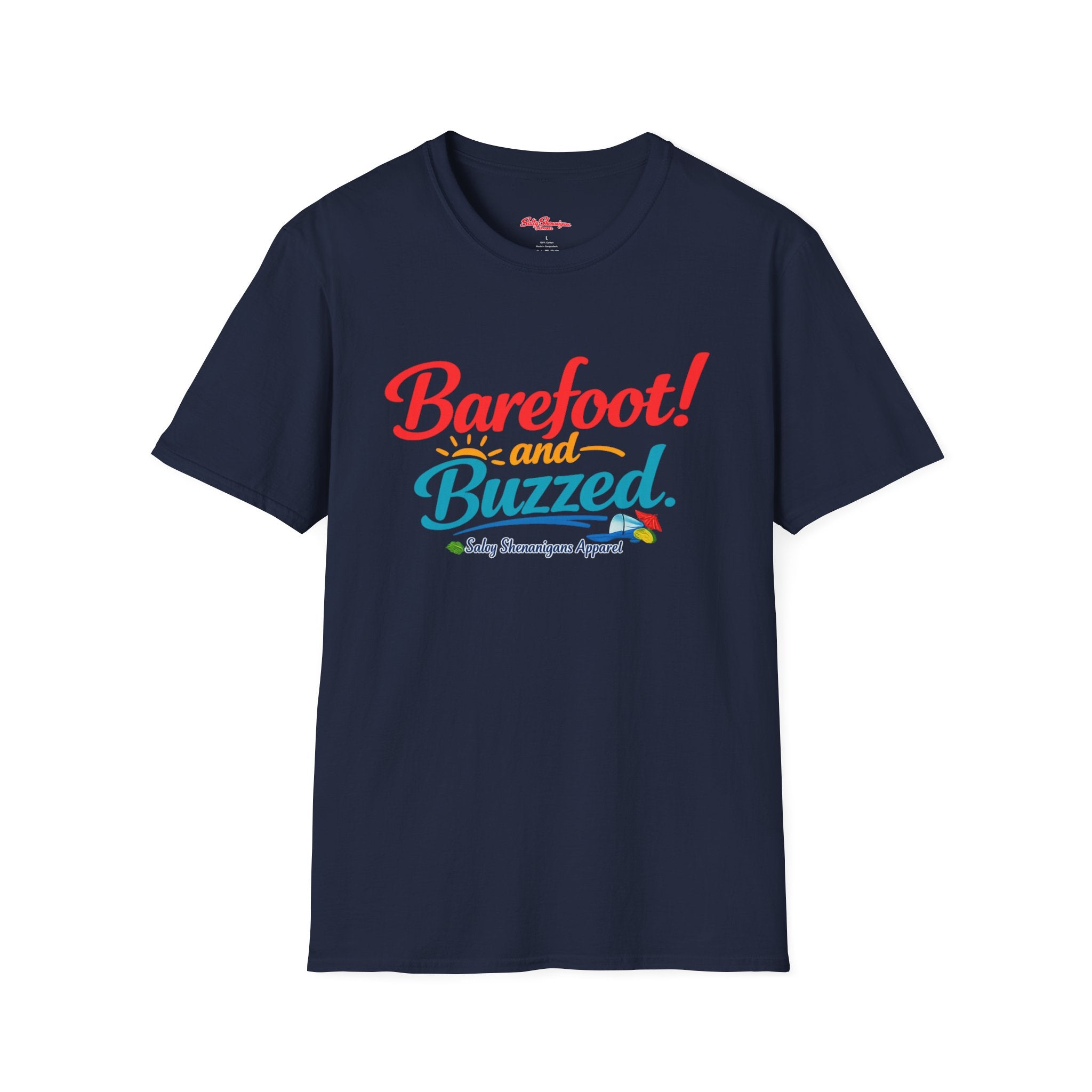 Barefoot And Buzzed T-shirt Salty Shenanigans Apparel Printify