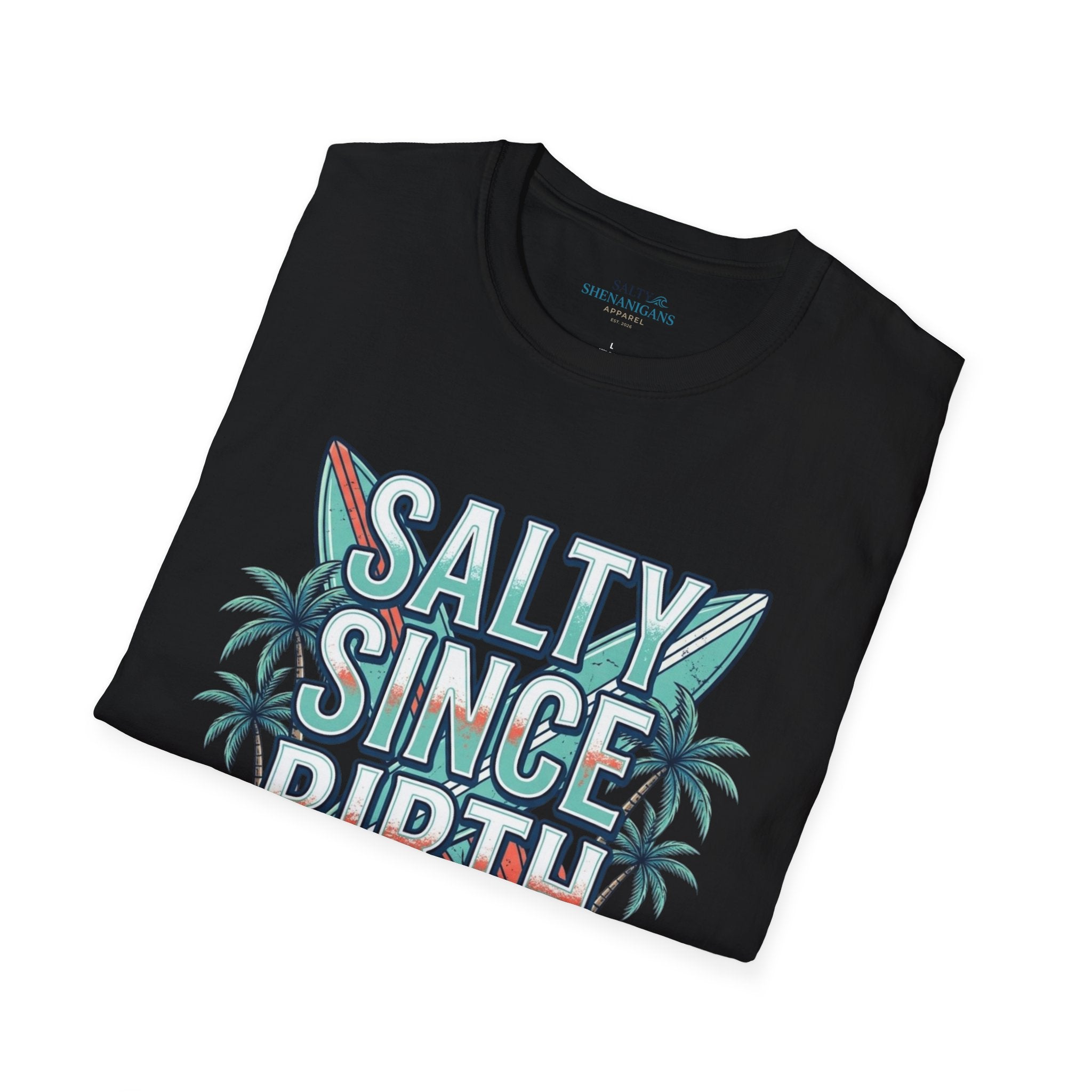 Salty Since Birth Shirt | Coastal Beach Tee Printify