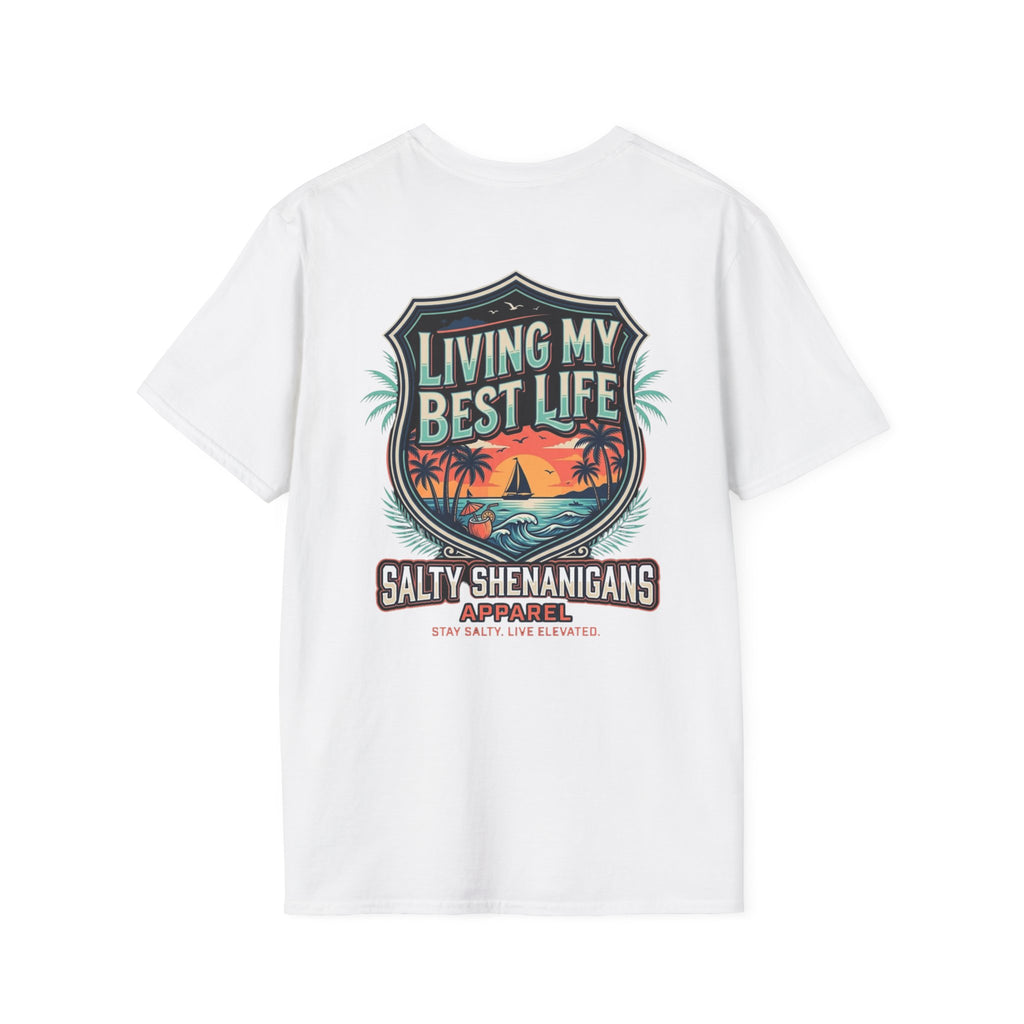 Living My Best Life Shirt | Beach Vacation Tee Printify