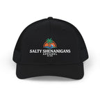 Salty Shenanigans Apparel Coastal Palm Wave Logo Collection | Premium Beach Lifestyle Trucker Hat & Graphic Tee | Richardson 112 Inspired Printify