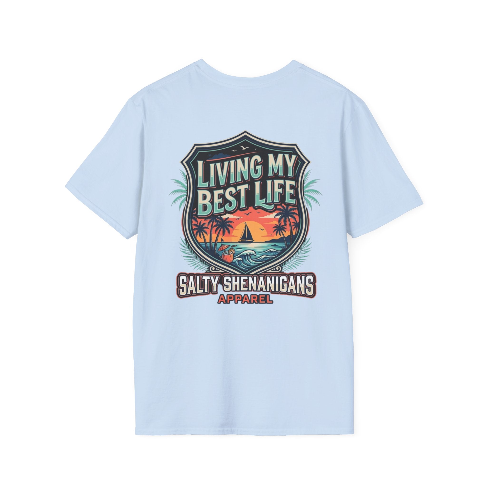 Living My Best Life Shirt | Beach Vacation Tee Printify